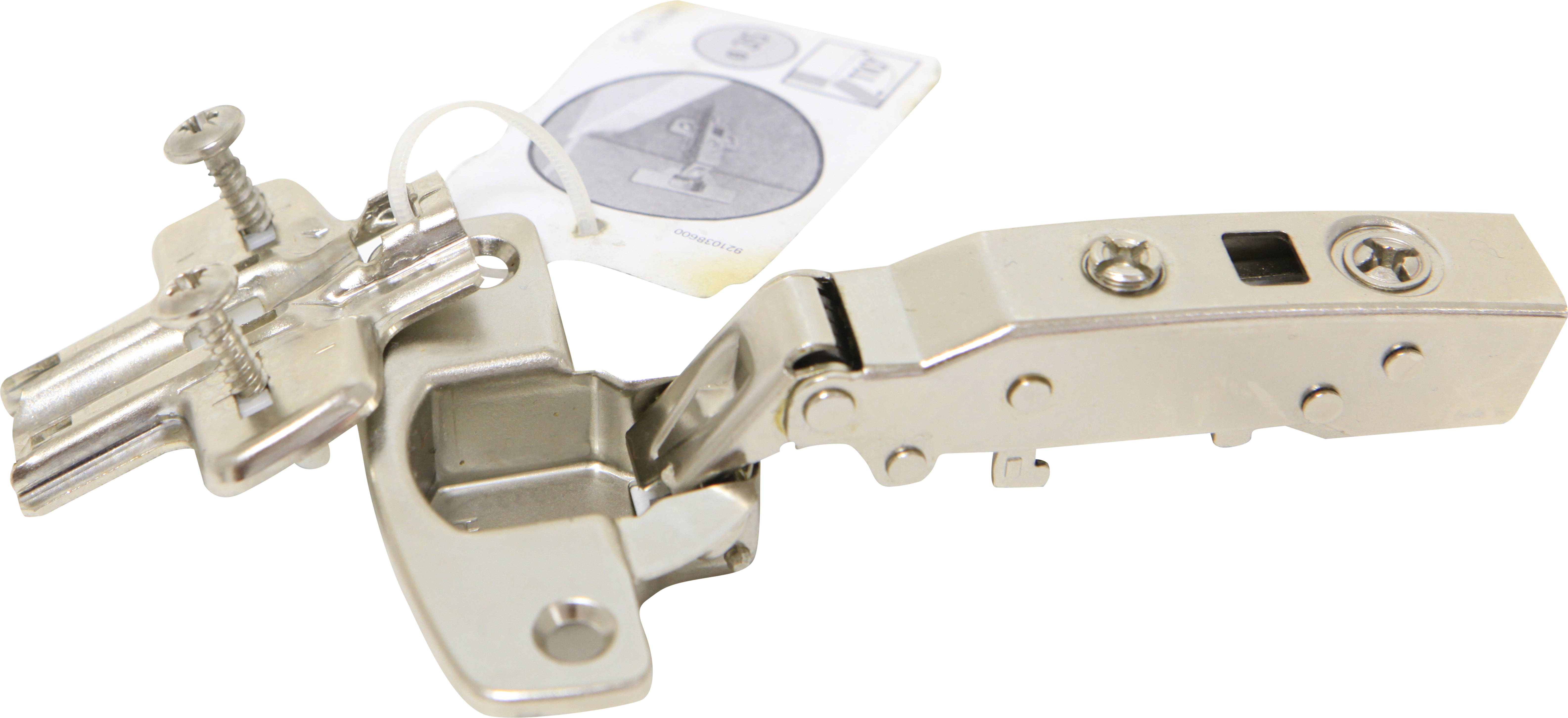 Dobradiça invisível para armário com clip e mola 35 mm 110º Hettich Sensys - 7