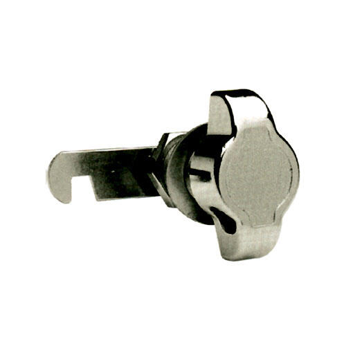 Cerradura de mueble en acero gris / plata
