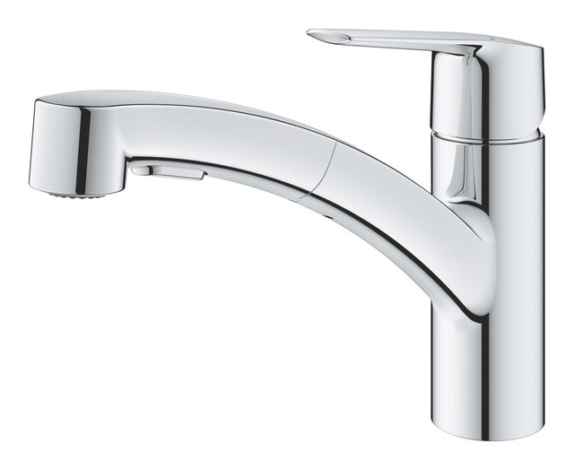 Torneira de bancada cinza cromado GROHE Minta