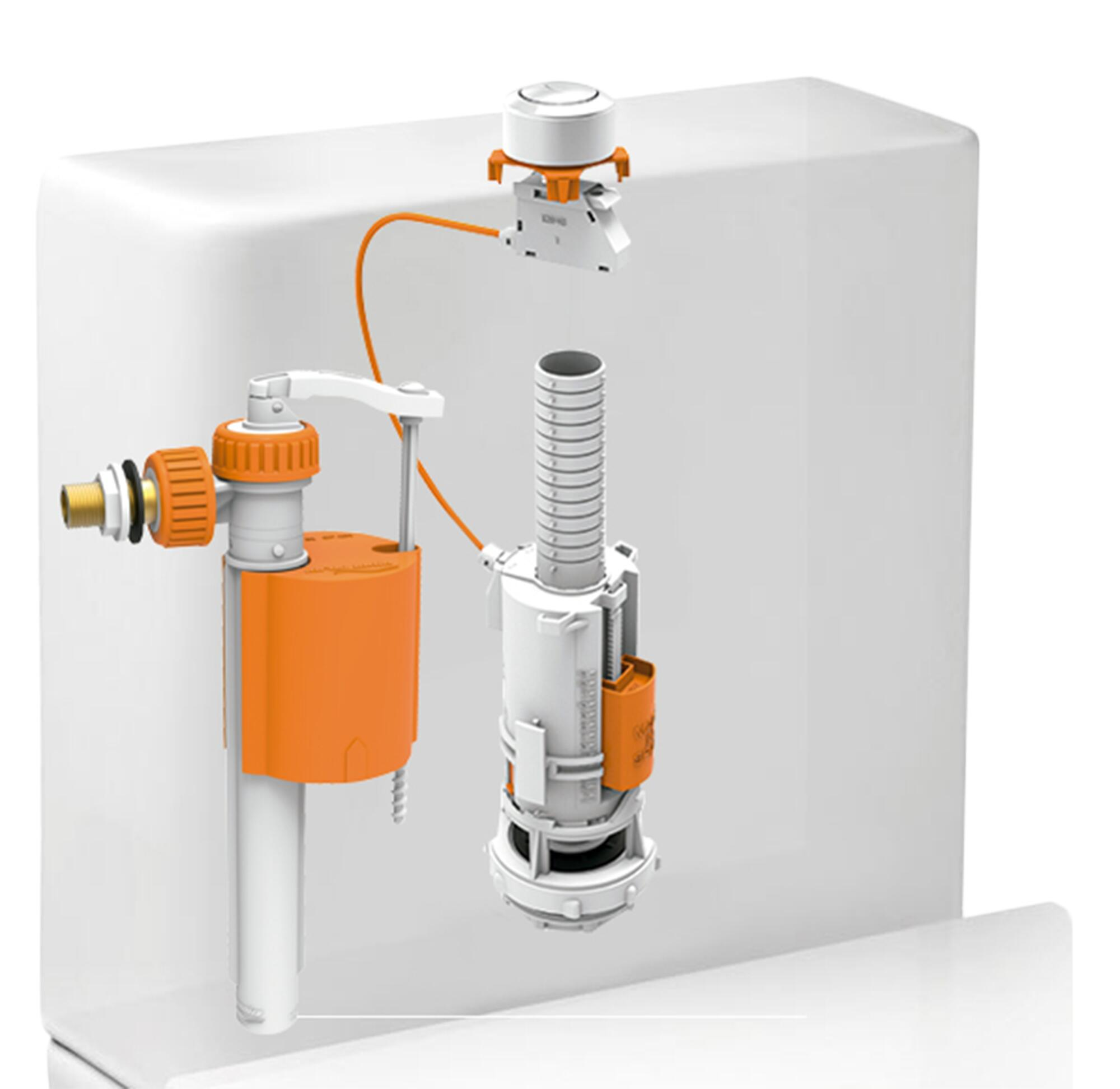 Mecanismo de descarga accionado eléctricamente para cisternas alta
