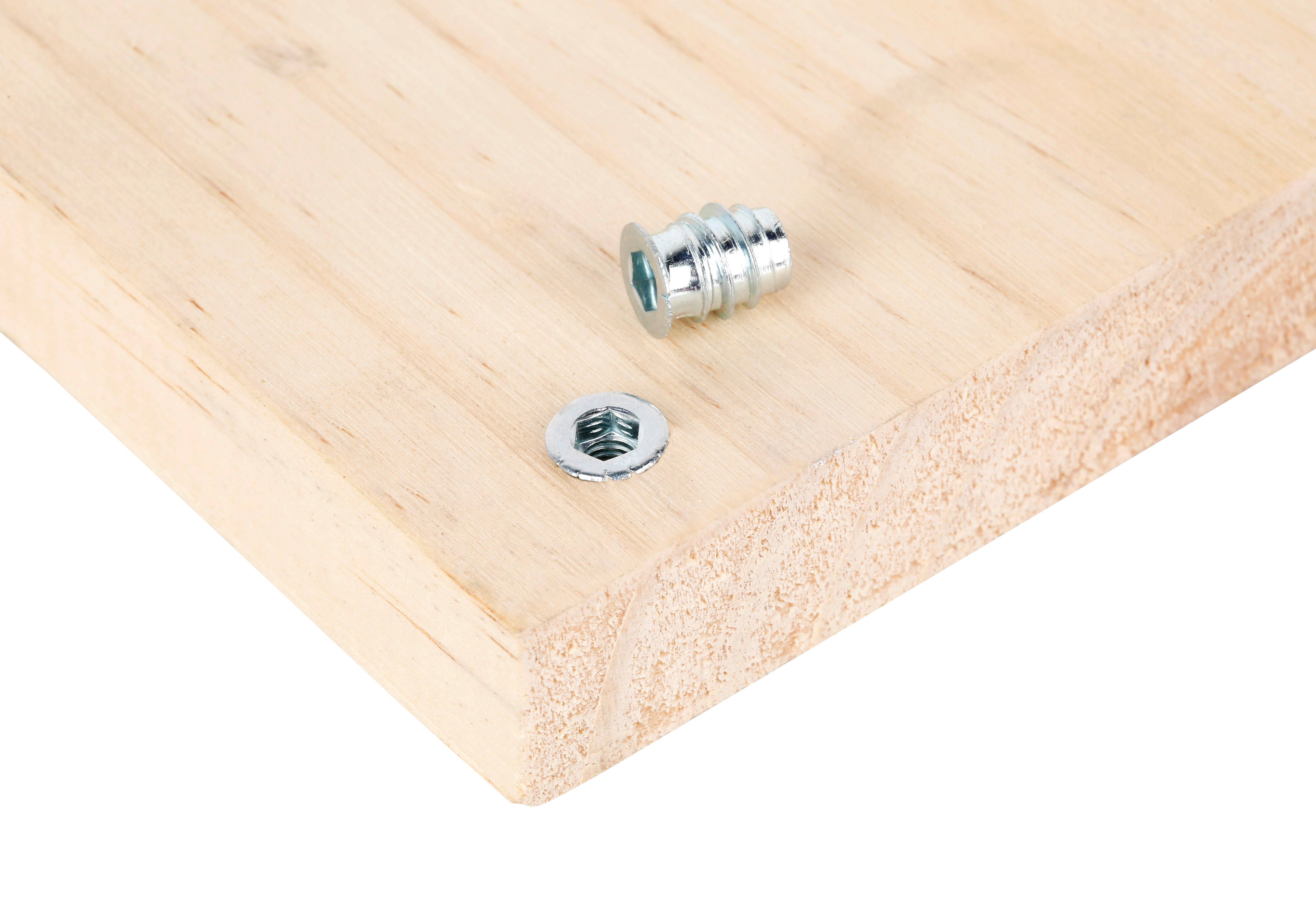 4 porcas de embutir DUPLA ROSCA M4 - 2