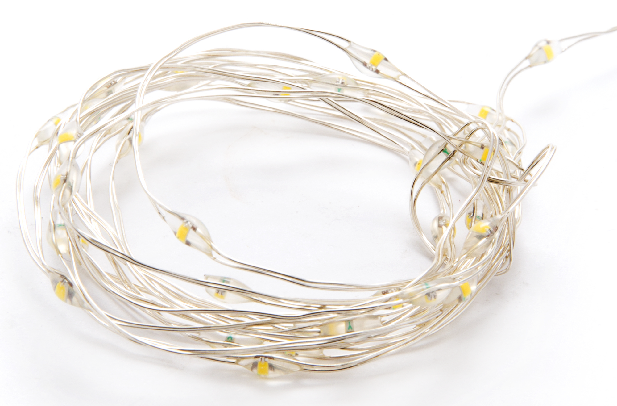 Guirnalda iluminada decorativa con 40 bombillas LED blanco cálido de 1.97 metros de iluminación para interior a pilas - 3