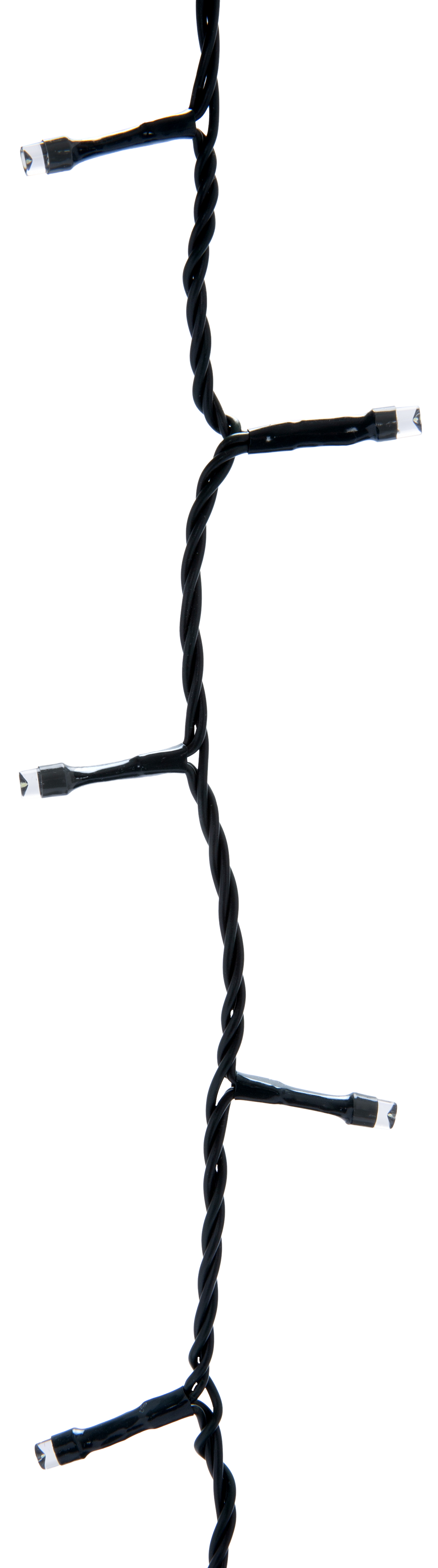 Guirnalda iluminada para árbol de 180 cm con 300 bombillas LED blanco de 17.95 metros de iluminación para exterior con transformador - 3