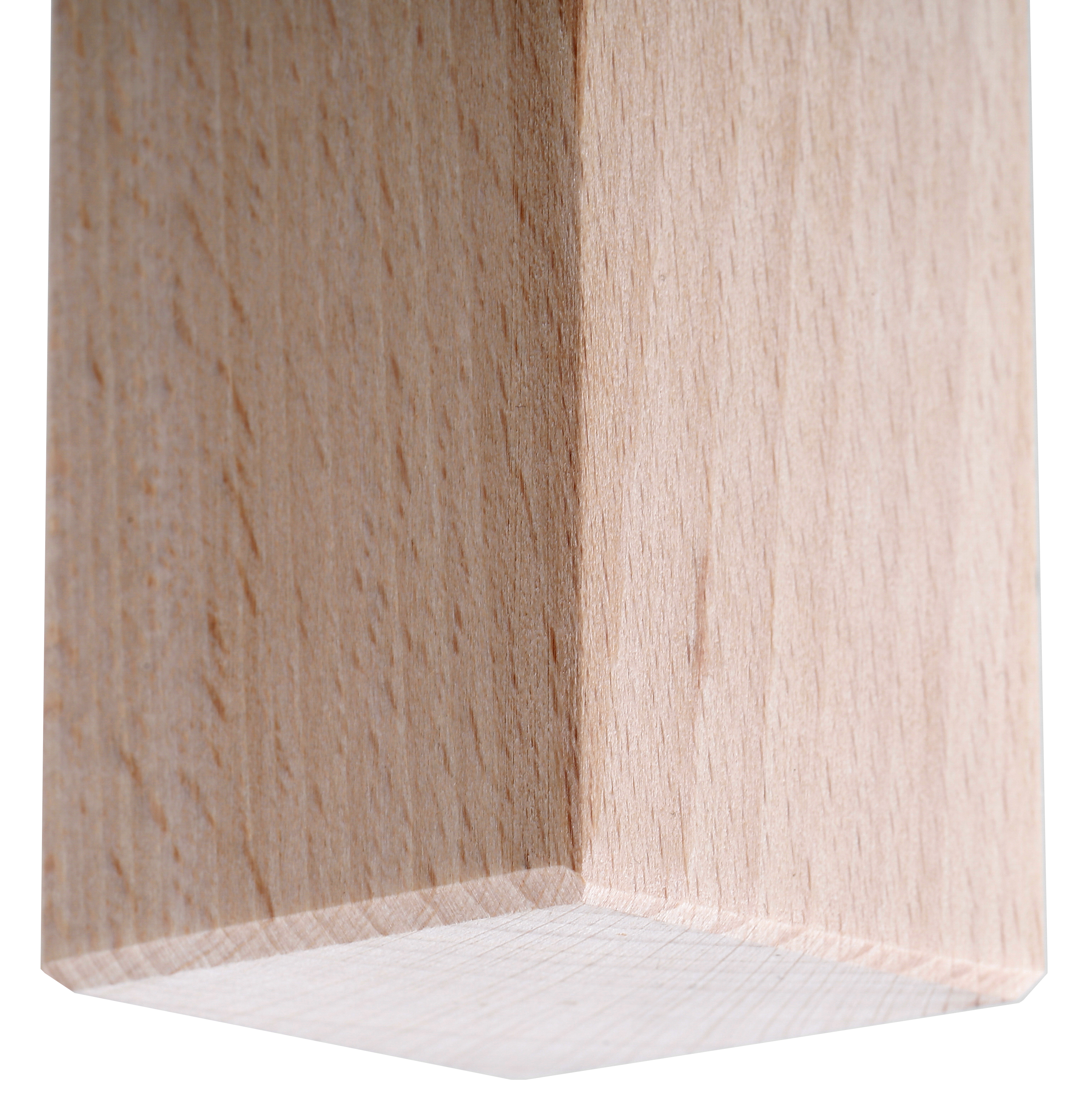 Pata para mesa de centro o banco de madera color haya altura 36 cm - 5