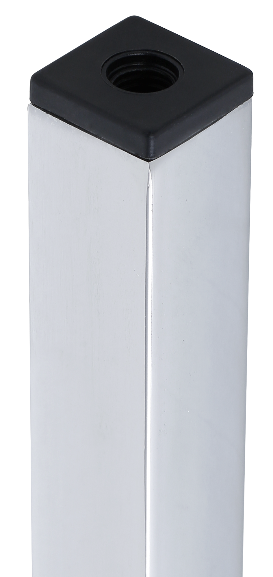 Pata para mueble de acero color cromo altura 10 cm - 6