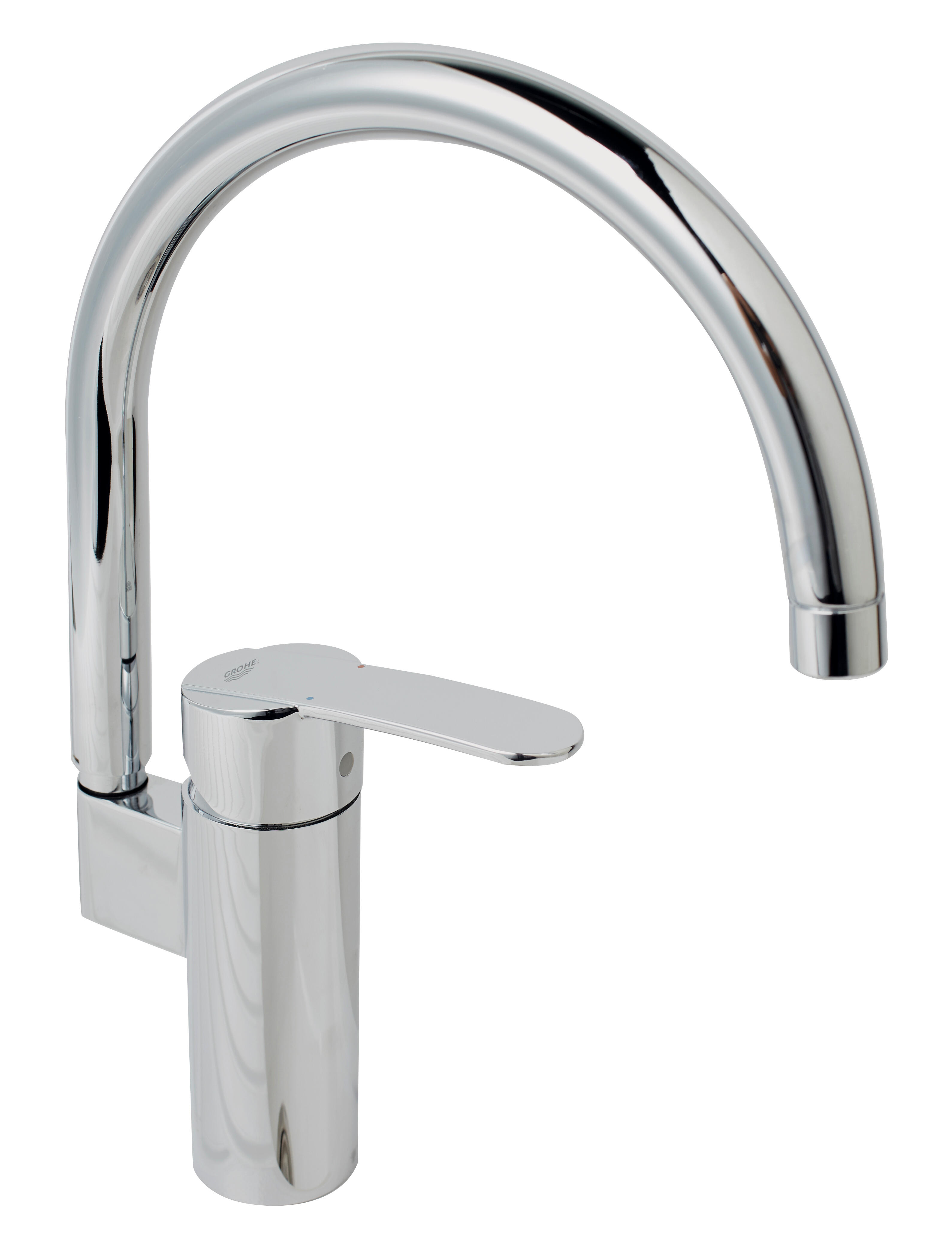 Grifo de cocina monomando caño alto grohe wave ii cromado