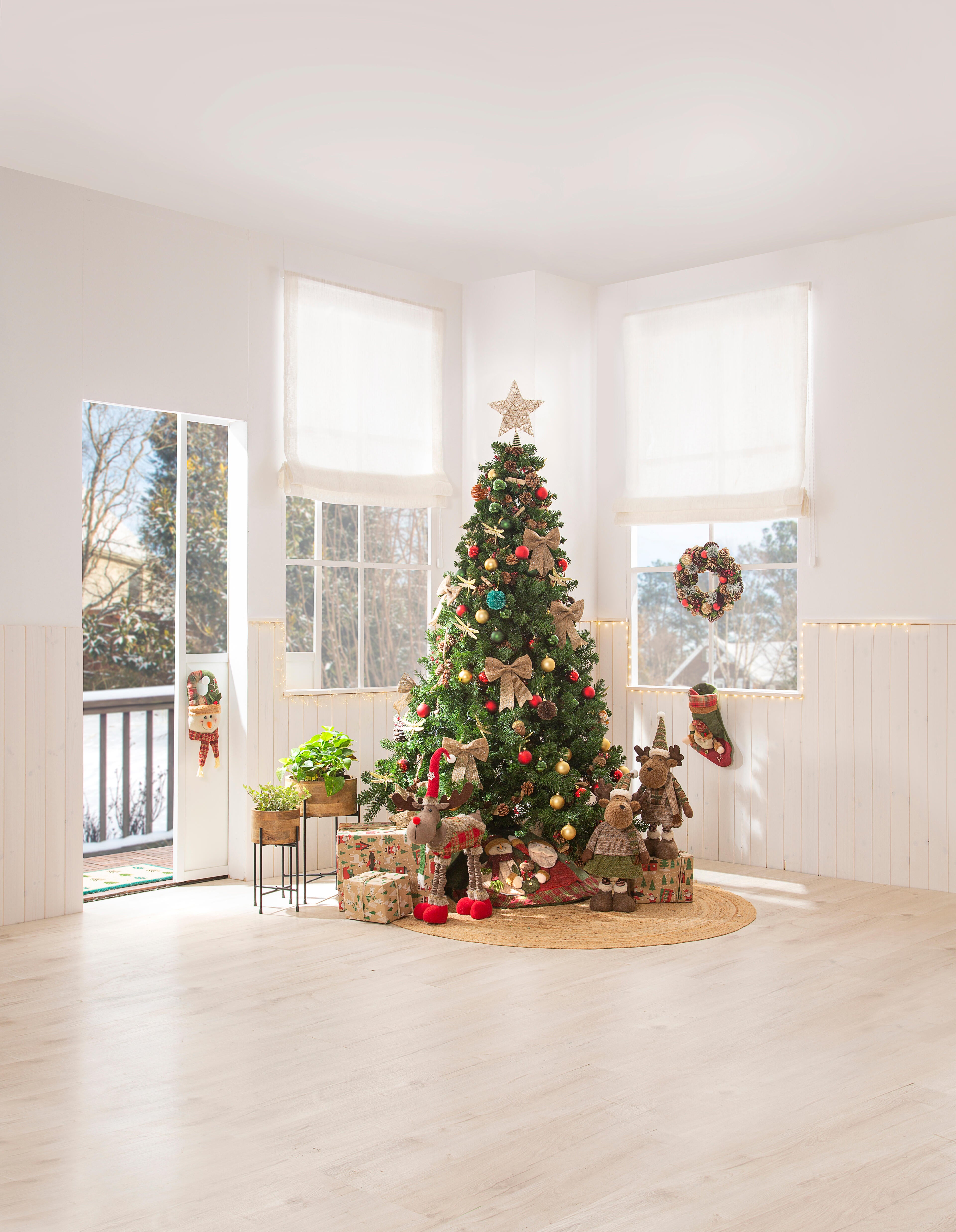 Estrela de Natal rattan 25 cm prateado - 4