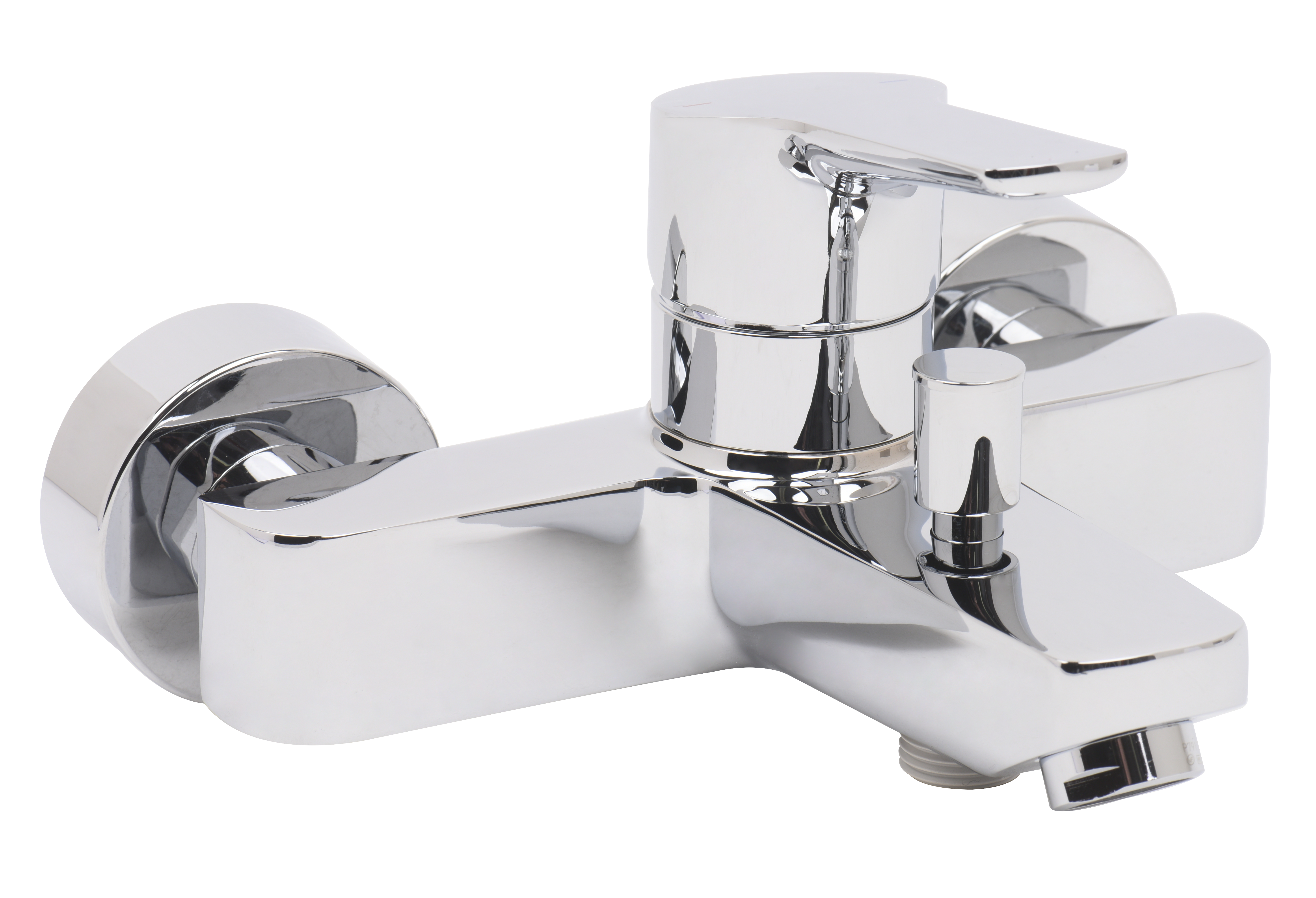 Grifo de bañera monomando roca pure cromo brillo antical latón