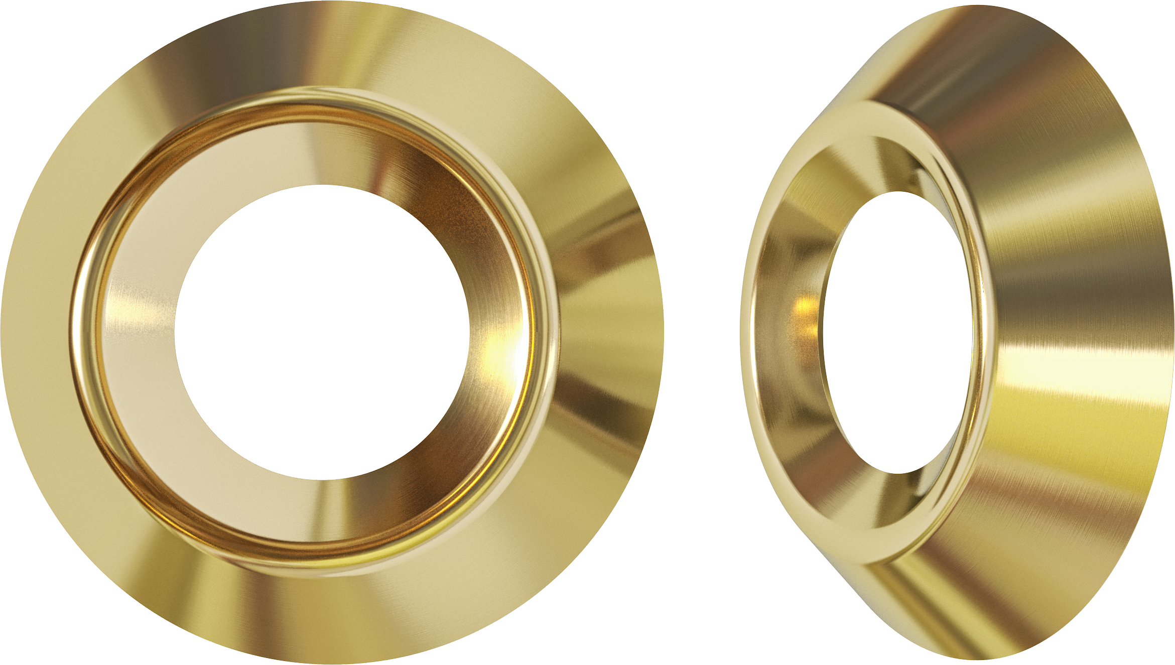 40 anilhas STANDERS OVAL LATÃO D5MM - 4