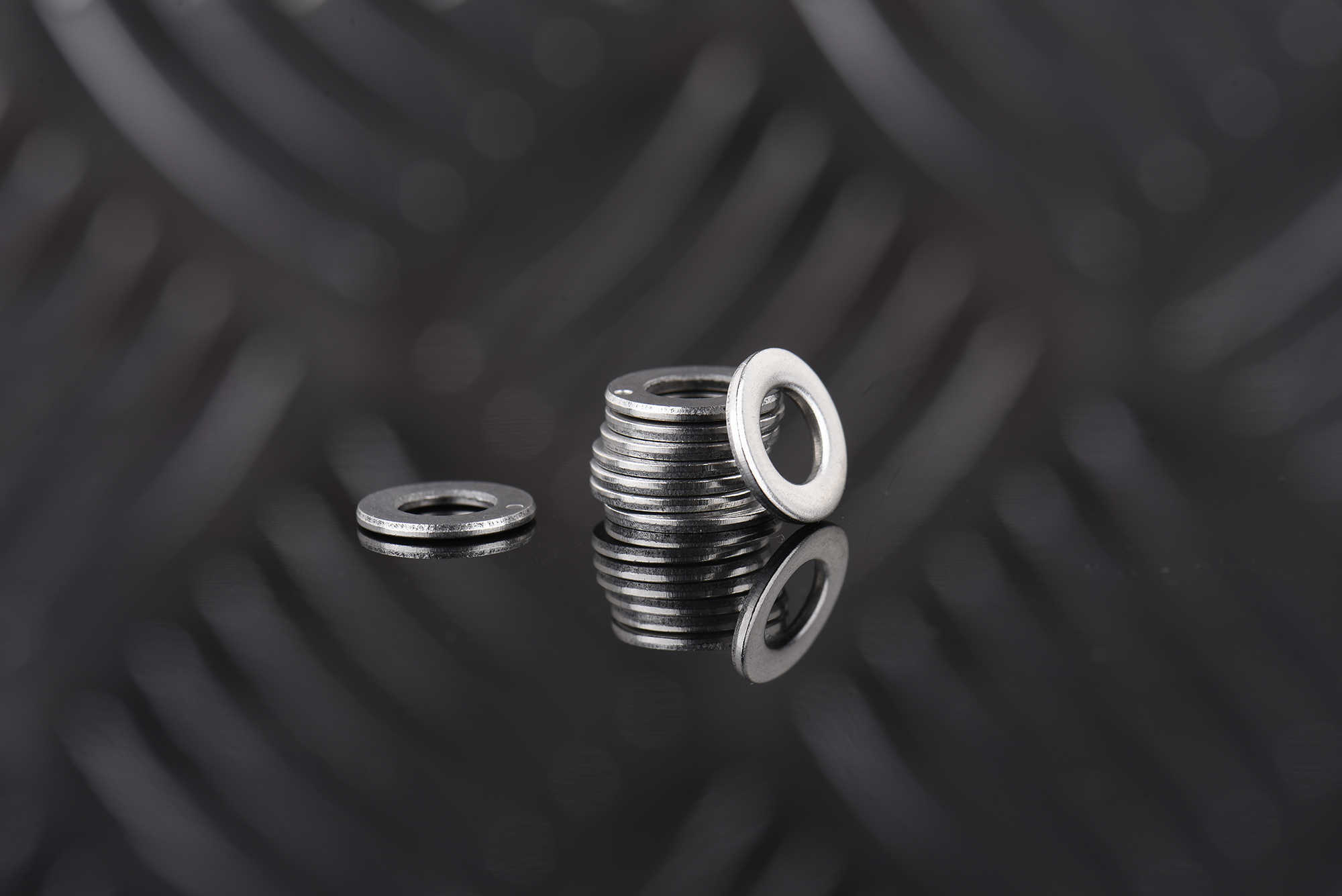 50 arandela plana estrecha  en acero inoxidable de 4 mm de ø interior - 2