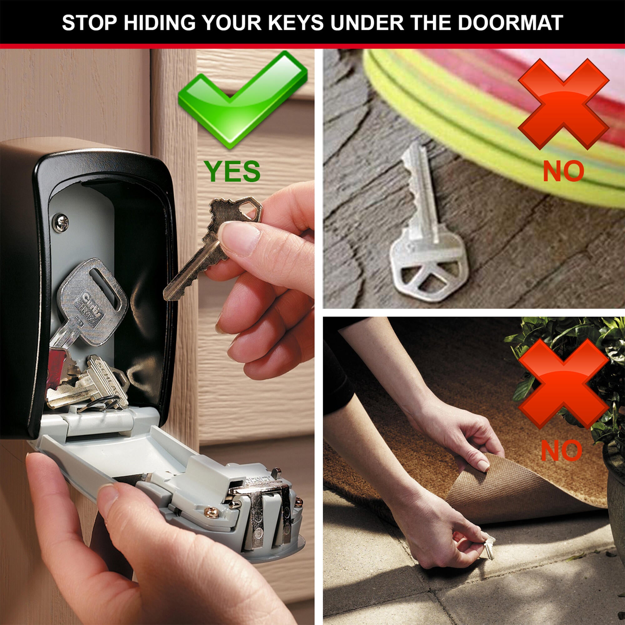 Chaveiro com combinação MASTER LOCK 5401EURD 83X118X34MM - 13