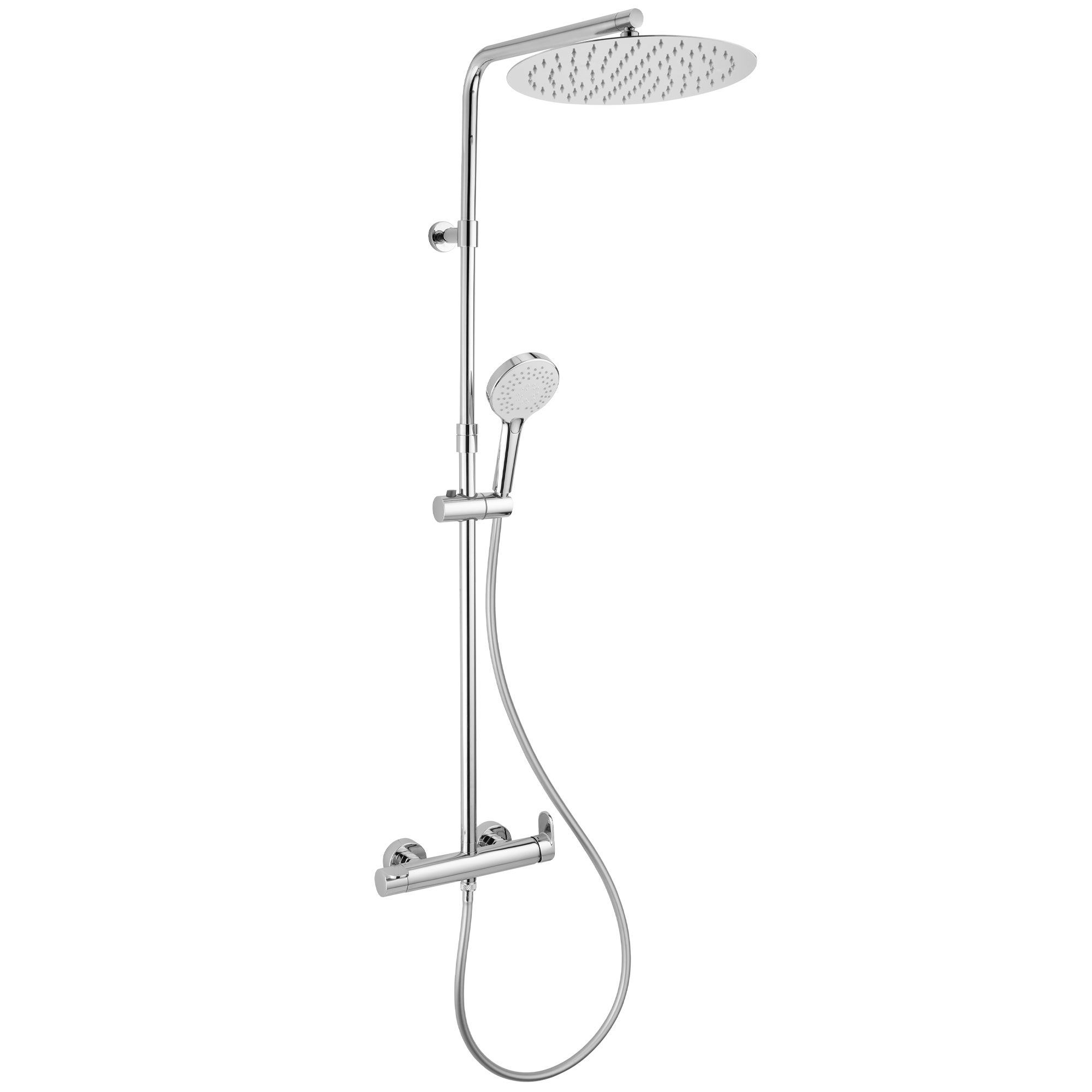Columna de ducha monomando sensea icone gris cromado
