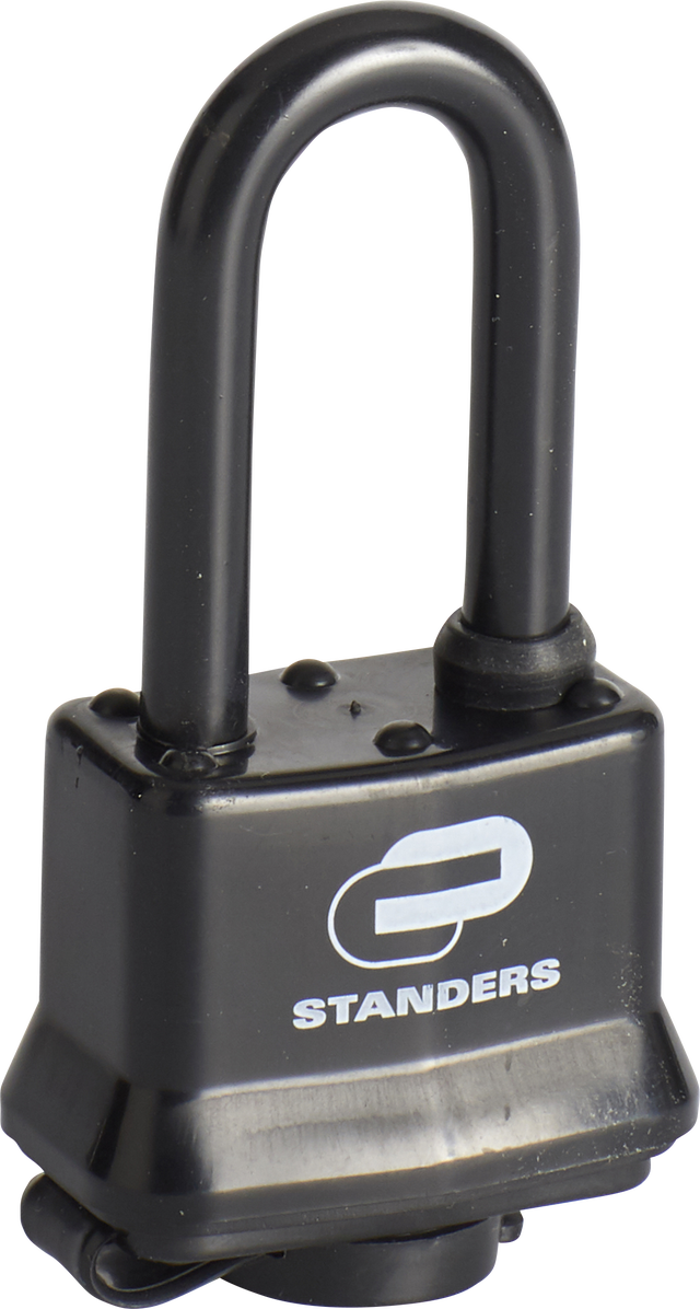 Candado con 2 llaves de doble cierre automático STANDERS, cuerpo hierro, 40 mm