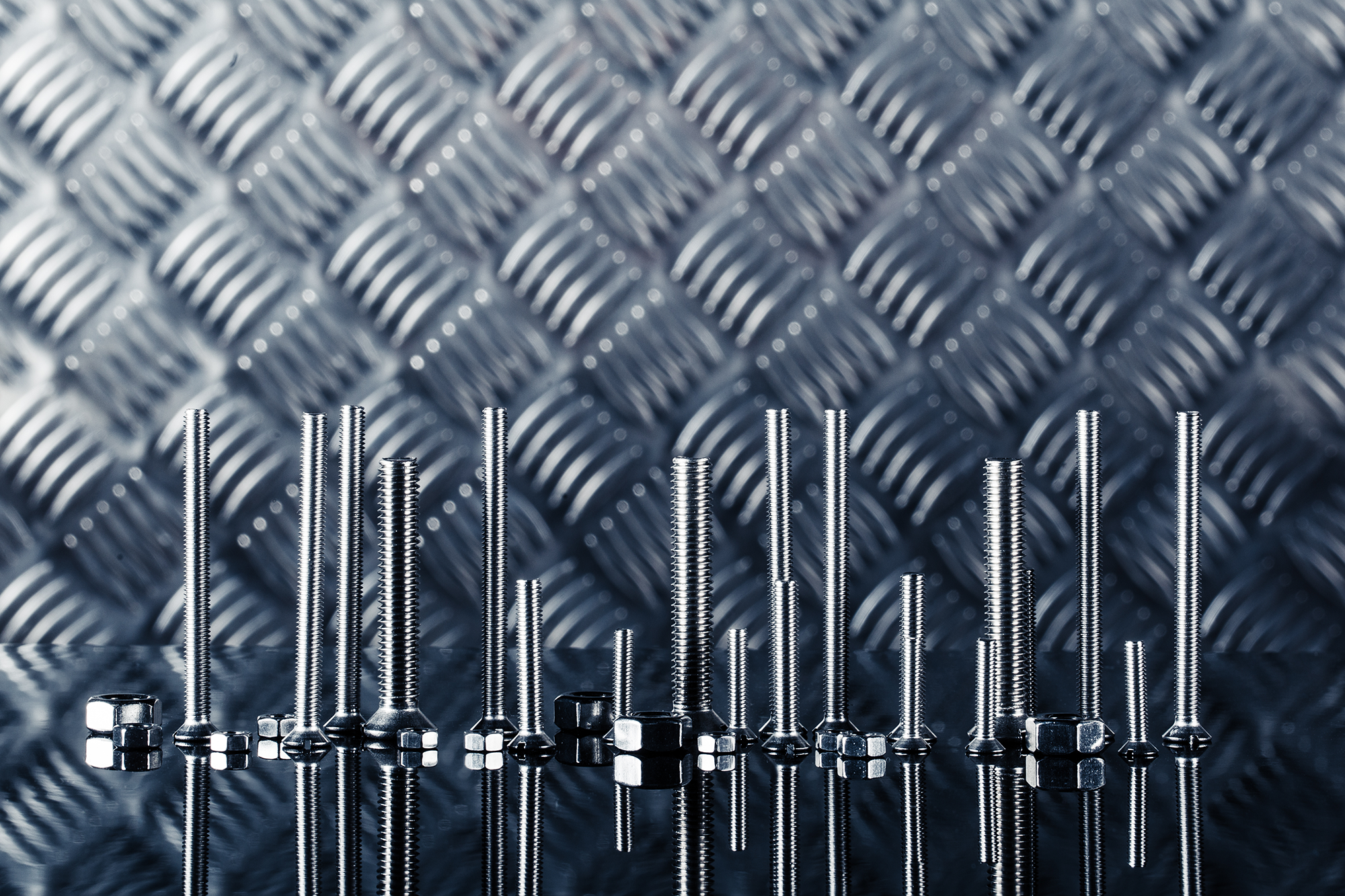 12 Tornillo de métrica cabeza plana avellanada ranurada de acero , Ø 4 x L.20 mm - 8