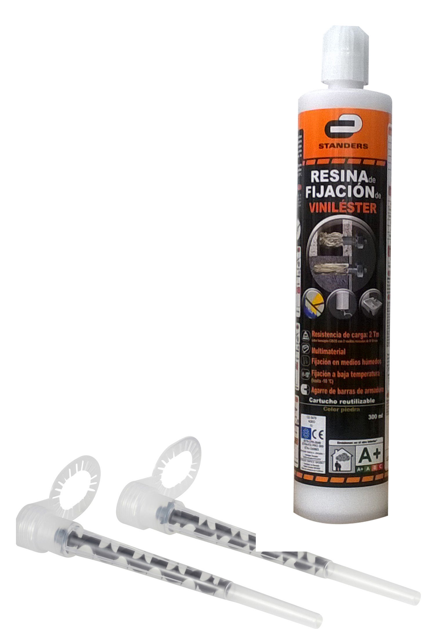 Taco de inyección STANDERS de viniléster 300 ML con 2 mezcladores - 2