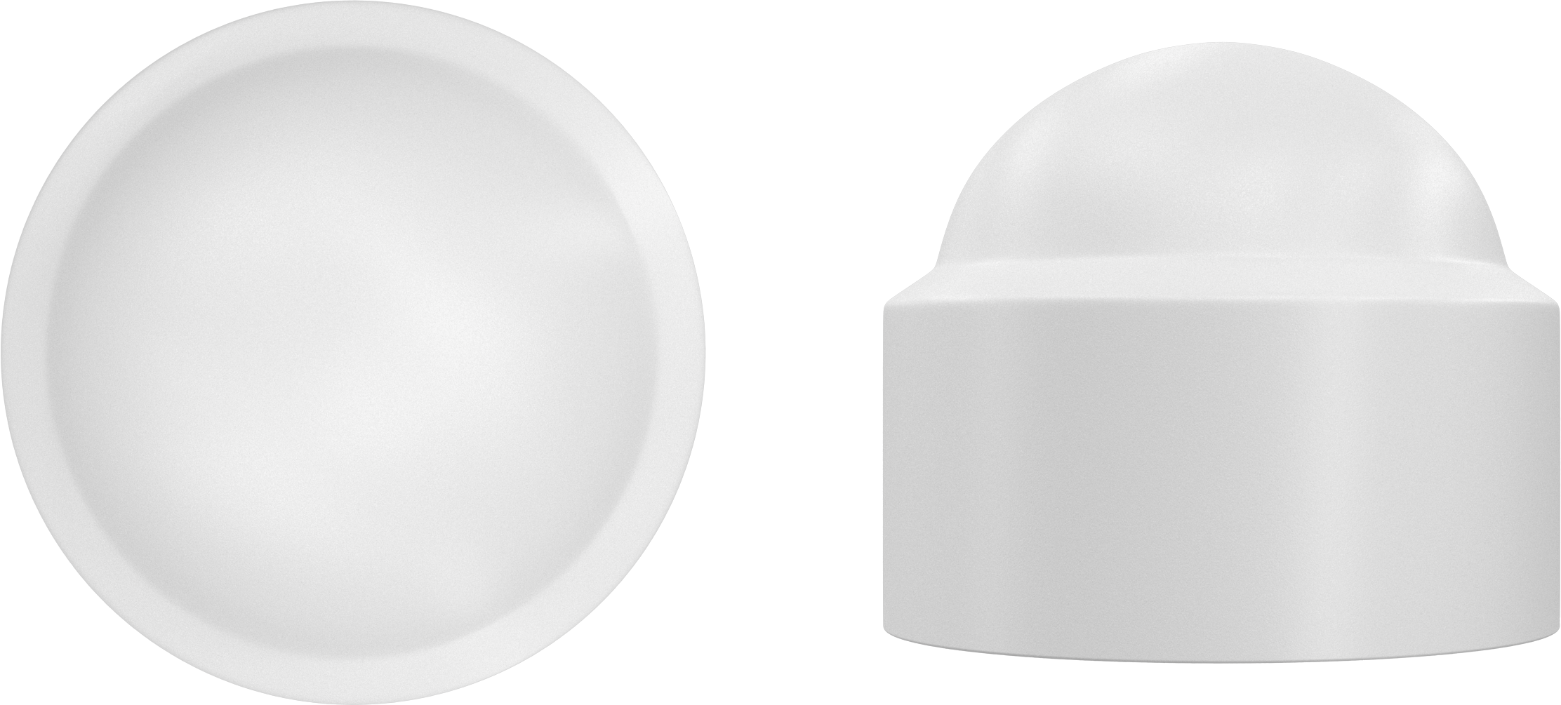 4 tapa parafusos STANDERS SEXTAVADO PLÁSTICO BRANCO D8MM - 4