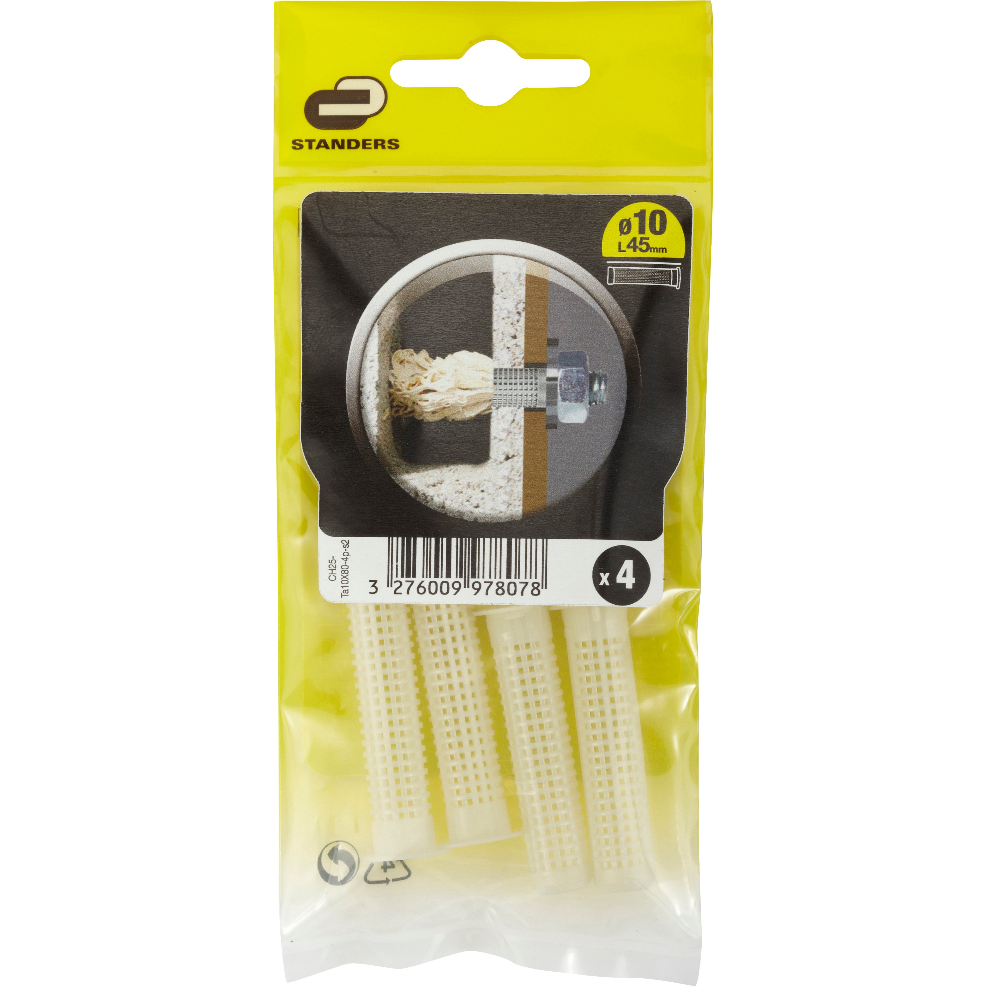 4 Camisas STANDERS 10X45MM - 5