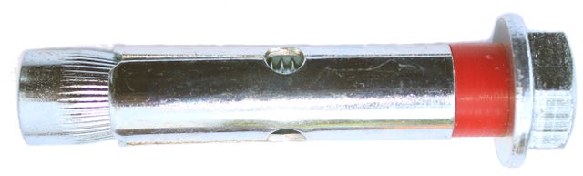 2 tacos de metal con tornillo para material macizo Ø10x80 métrica 8