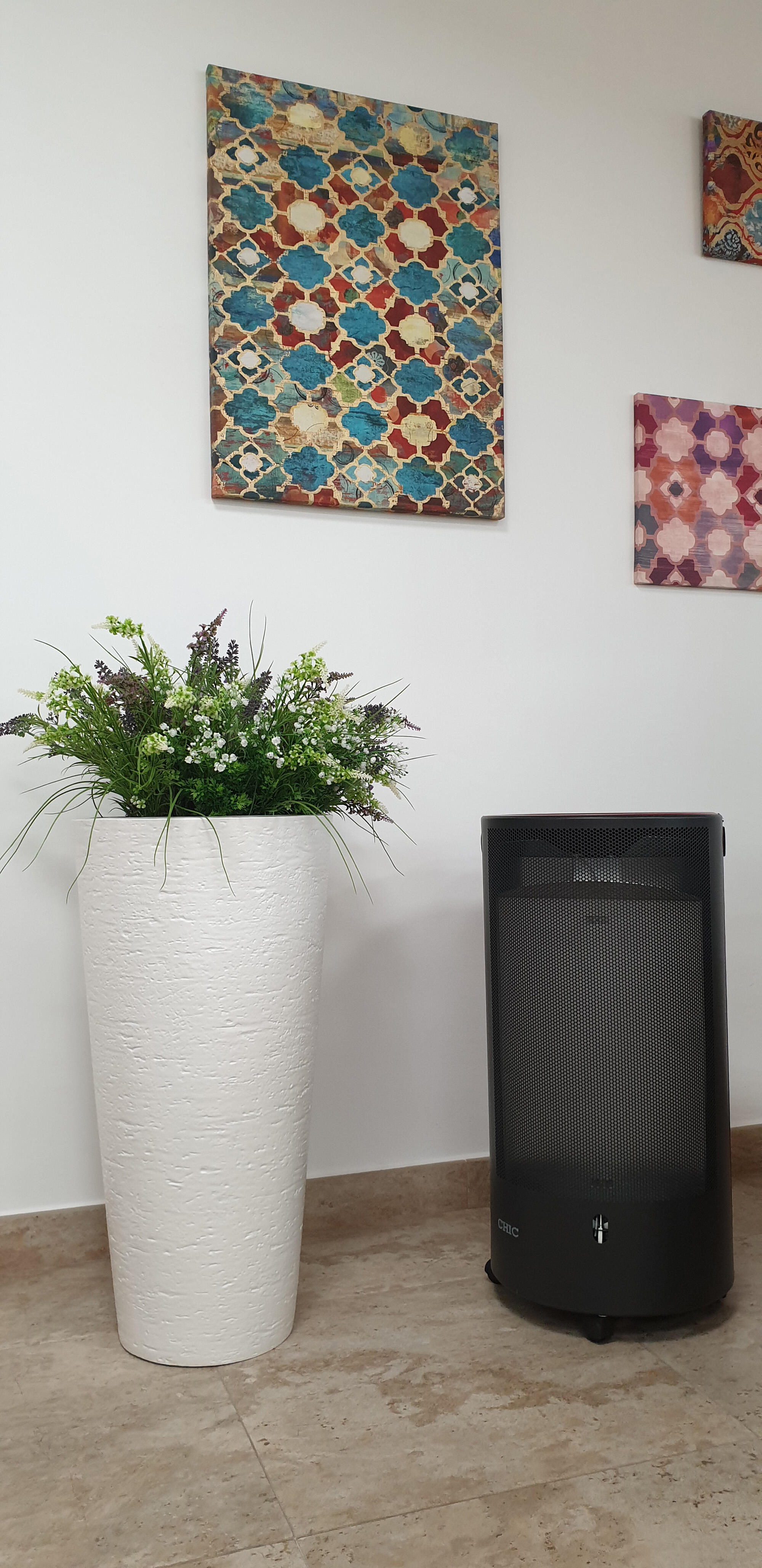 Estufa de gas llama azul EQUATION Chic negra 4.2 Kw - 2