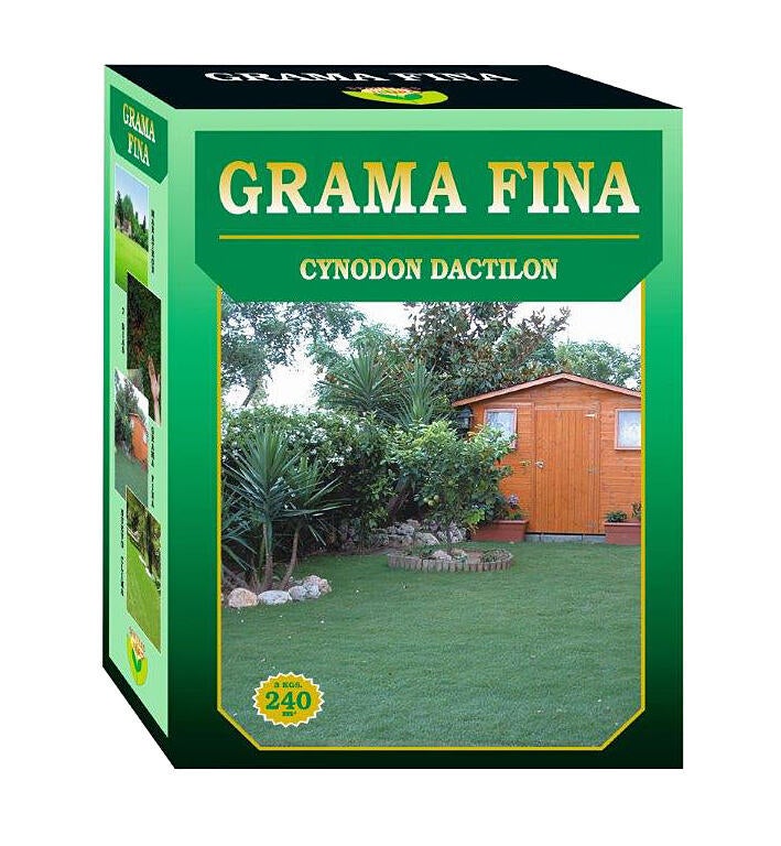 Césped grama fina cynodon dactilon iluro 3 kg para terrenos de hasta 240 m²