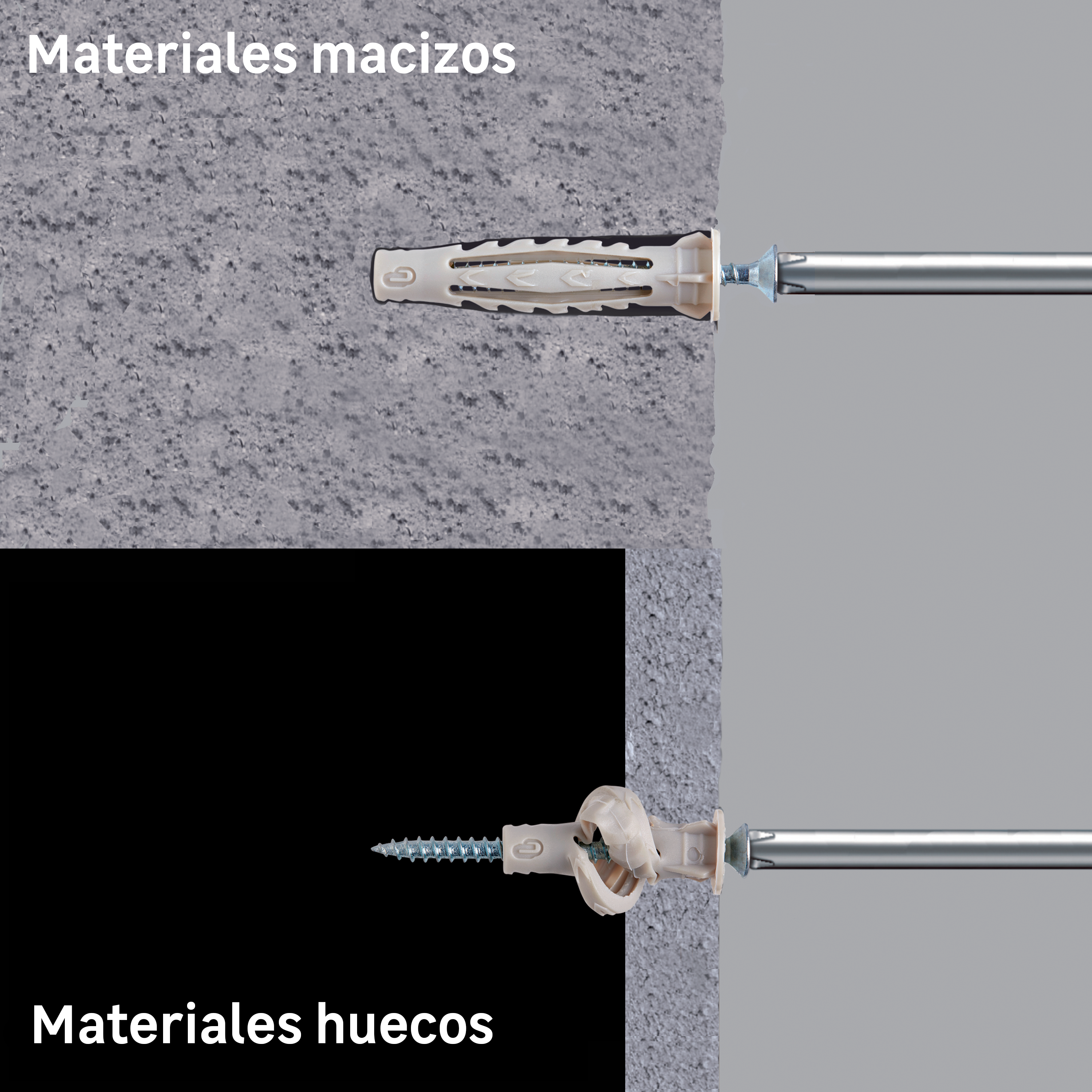 50 buchas nylon STANDERS MULTIMATATERIAL 8X50MM COM PARAFUSO - 10