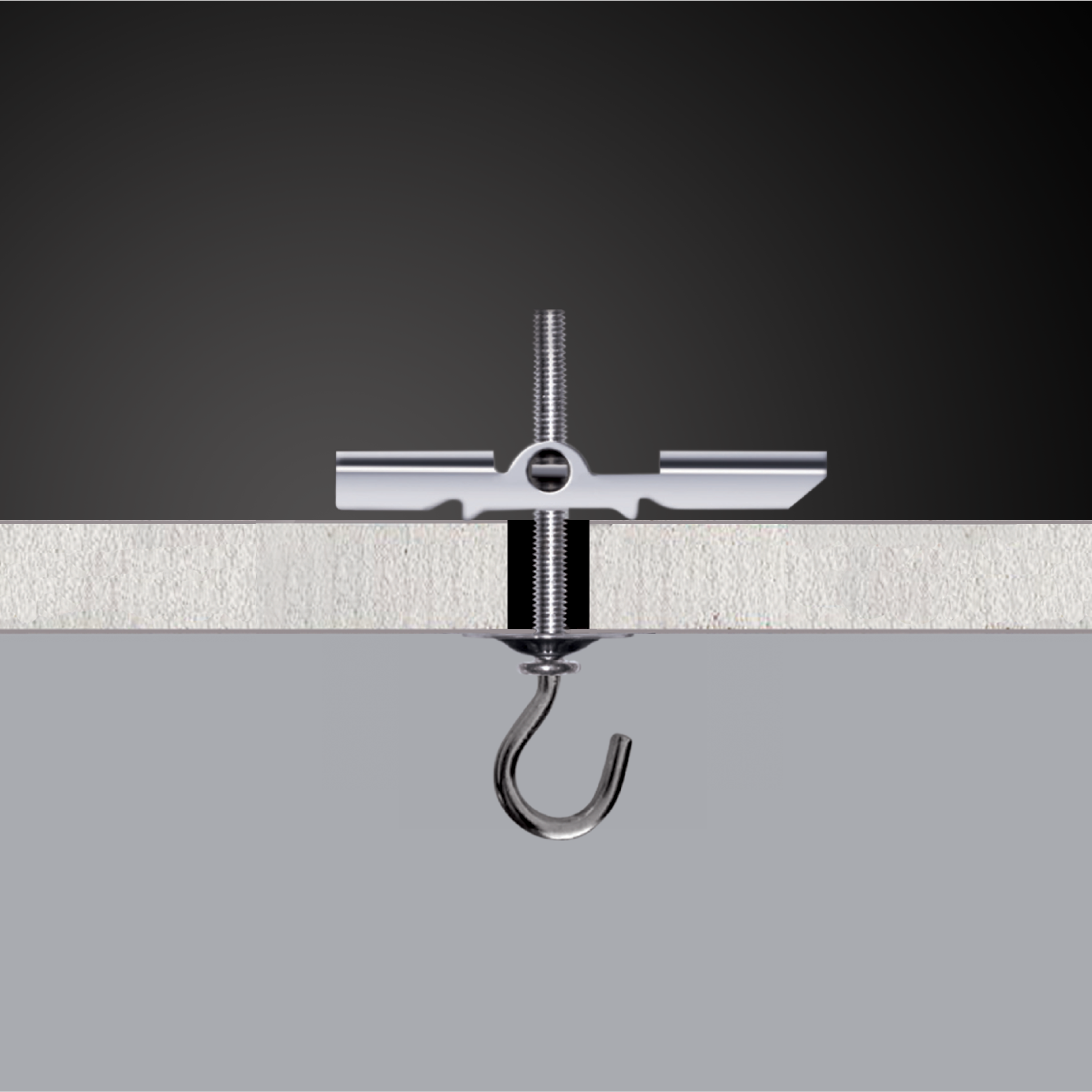 2 tacos de vuelco de balancín con hembrilla para pared hueca, ø 9 mm y L. 100 mm - 3