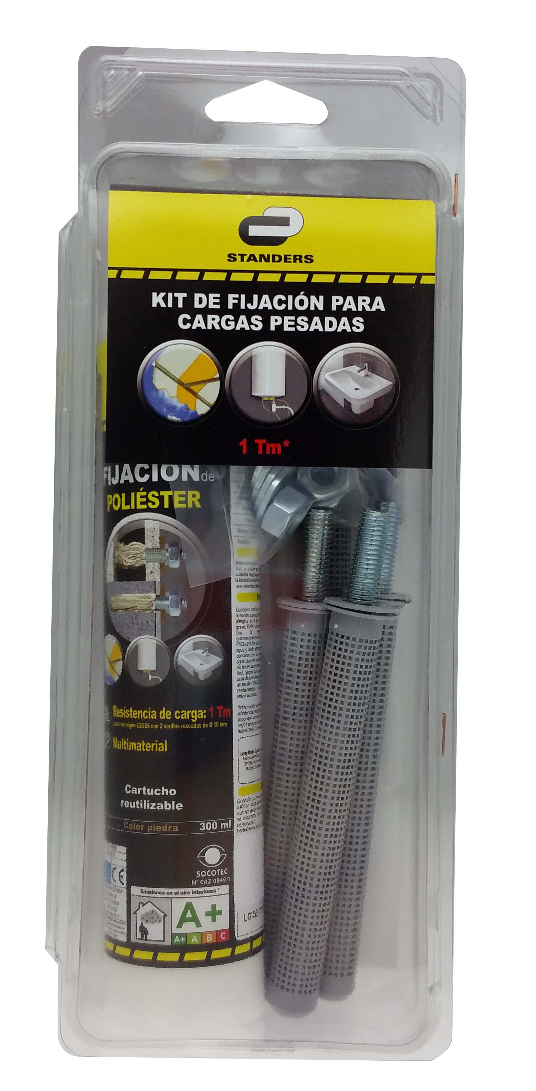 Kit taco químico con resina de poliéster de 300ml - 5