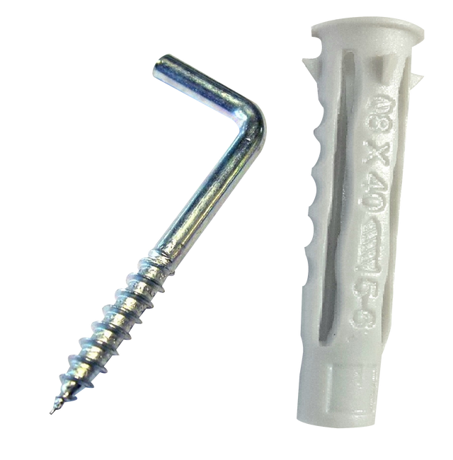 2 tacos + escarpia multimaterial NOU-TAC, ø 10 x L. 50 mm