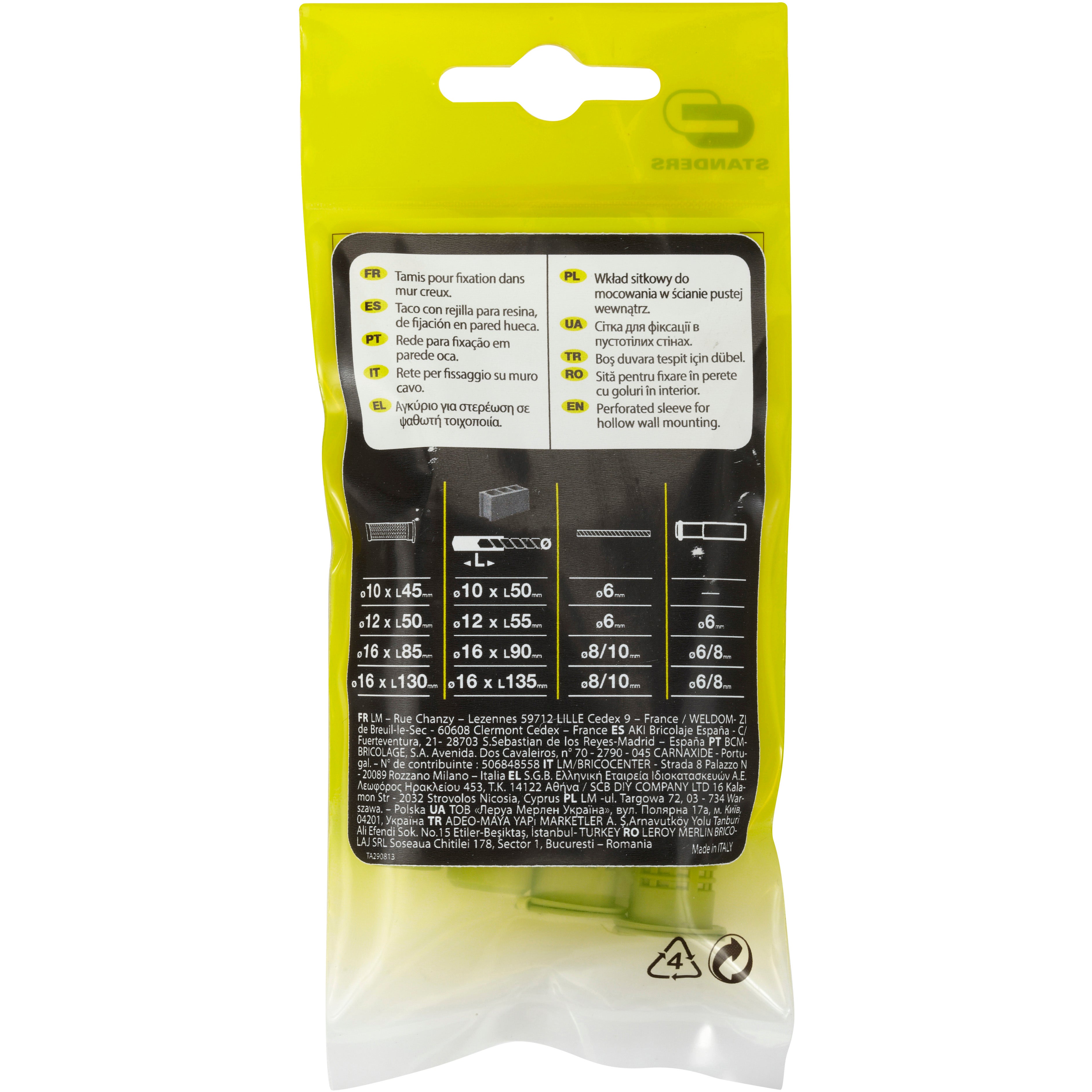 4 Camisas STANDERS 12X50MM - 5