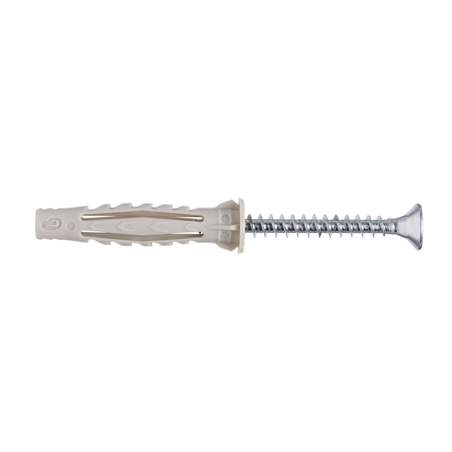 10 buchas nylon STANDERS MULTIMATATERIAL 8X50MM COM PARAFUSO