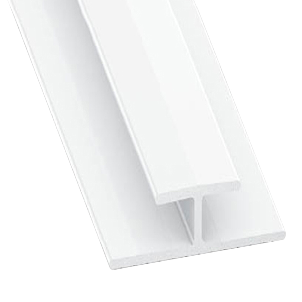 Perfil forma en h de pvc blanco al.2.2 x an.1.1 x l.200 cm