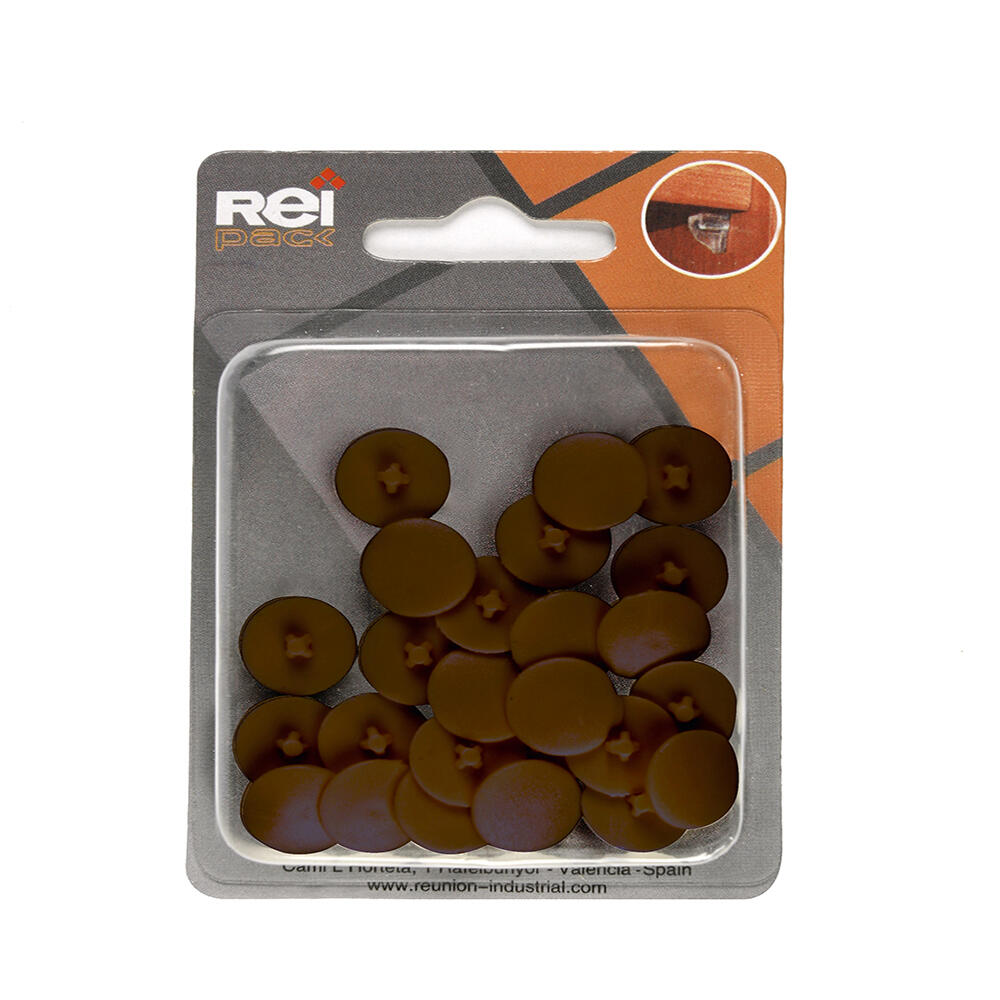 25 embellecedor para tornillos melamina de 17x17 mm