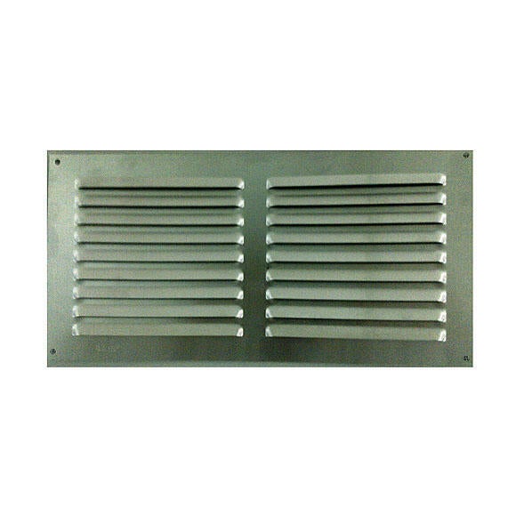 Rejilla de ventilación de aluminio natural de 30x15x0.8 mm
