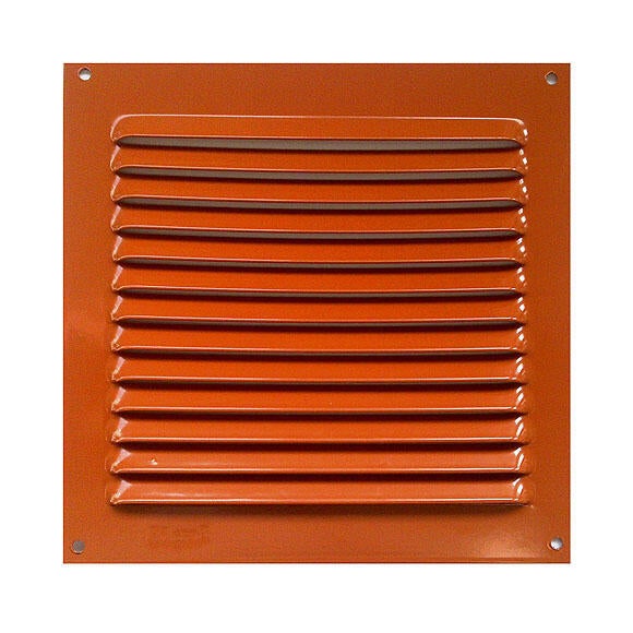 Rejilla de ventilación de aluminio natural de 15x15x0.8 mm