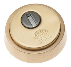 Cerradura De Embutir Monopunto Para Puerta De Madera - Entrada 50mm, Color Dorado, Con 3 Llaves Y Cilindro Europeo
