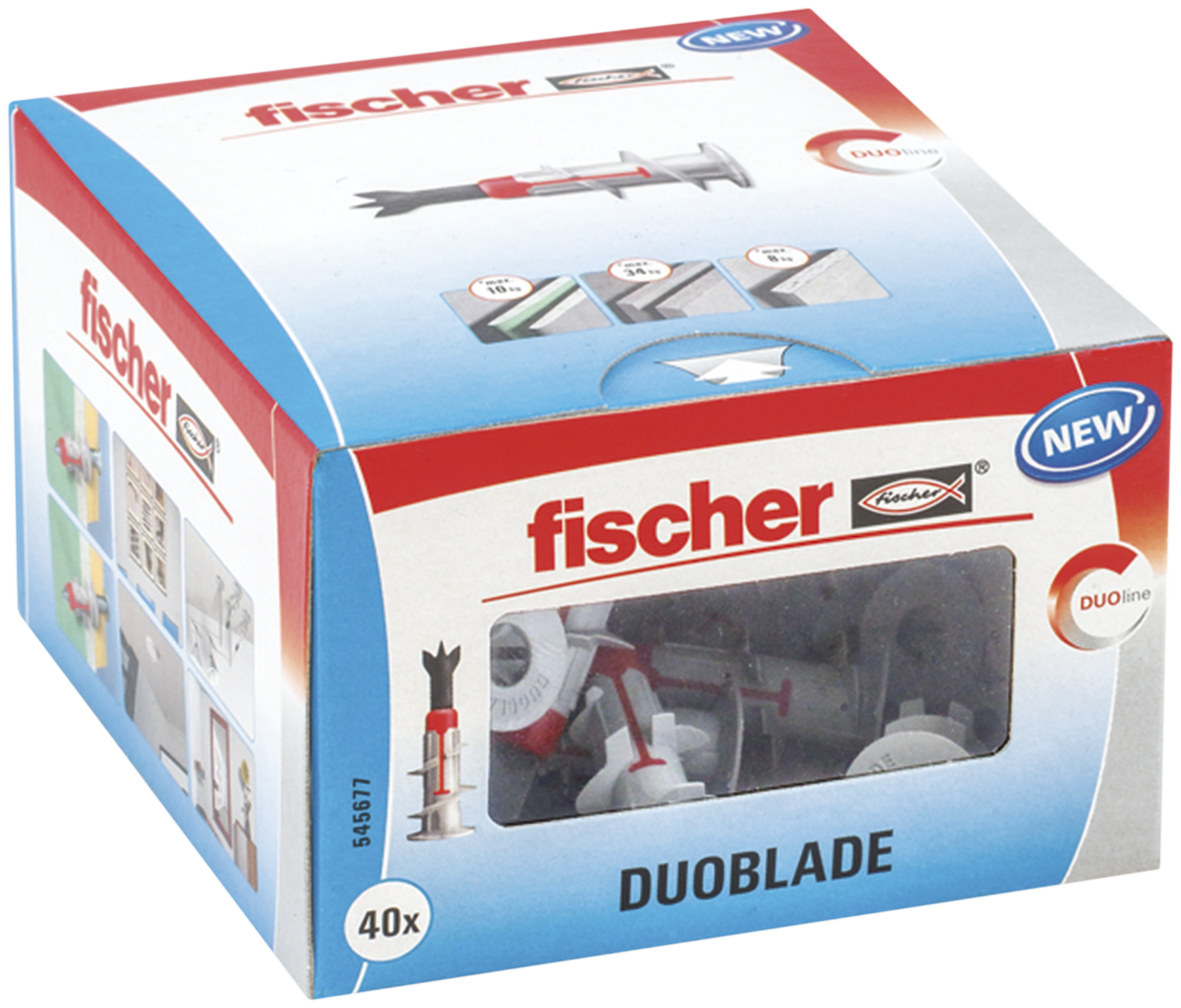 4O tacos DUOBLADE para cartón yeso de 8x45 mm - 9