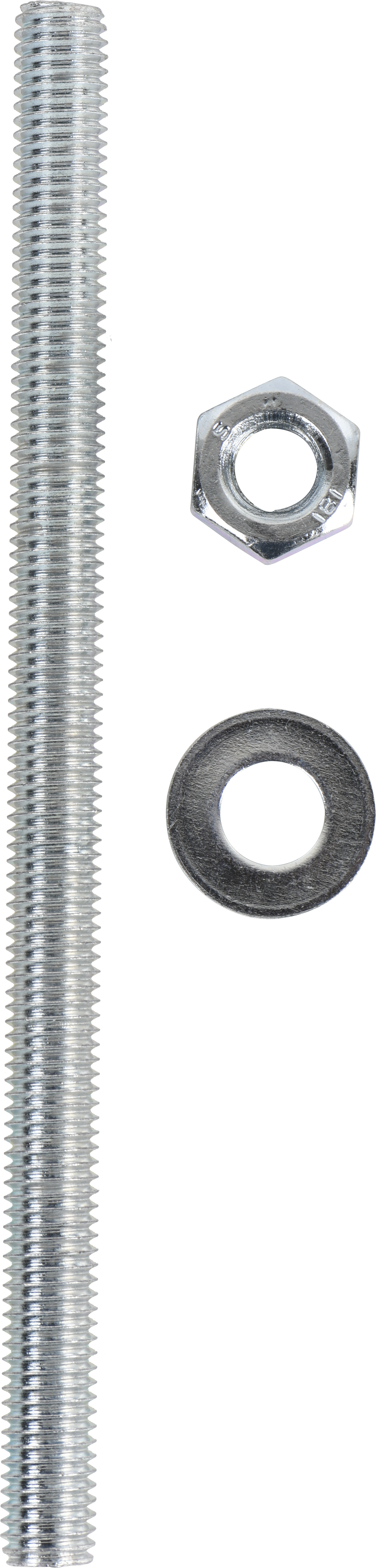 4 varillas roscadas con tuerca y arandela standers de 10x160 mm