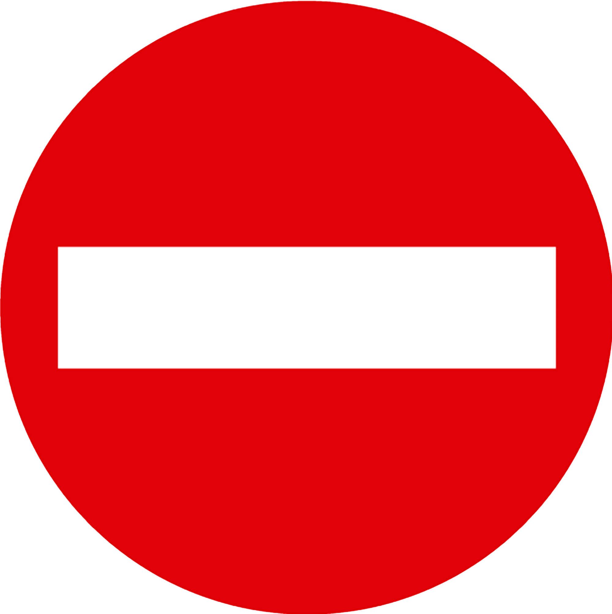 Cartel adhesivo dirección prohibida 15x15cm