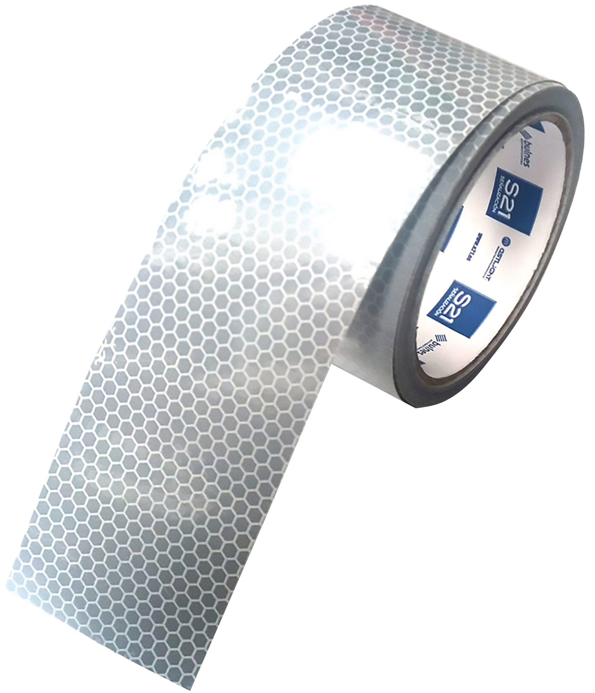 Cinta señalización autoadhesiva reflectante blanca 5 m