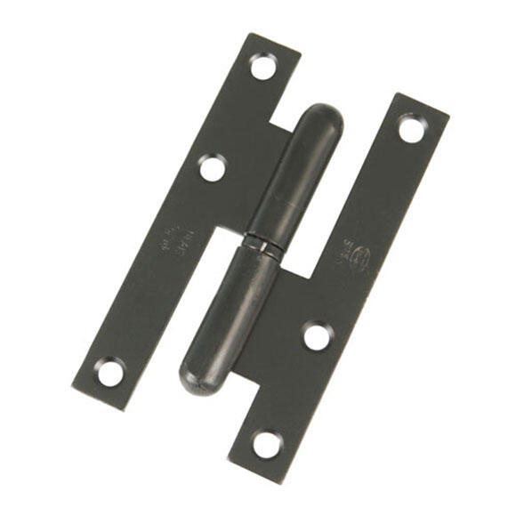 Dobradiça de porta de aço PRETO DIREITA 9.5CM