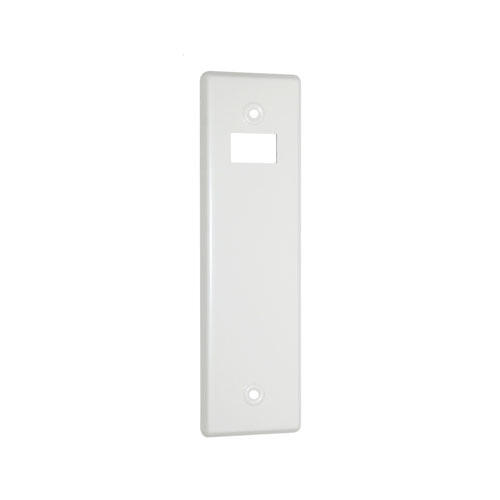 Placa para recogedor de persiana de aluminio blanco de 65x mm