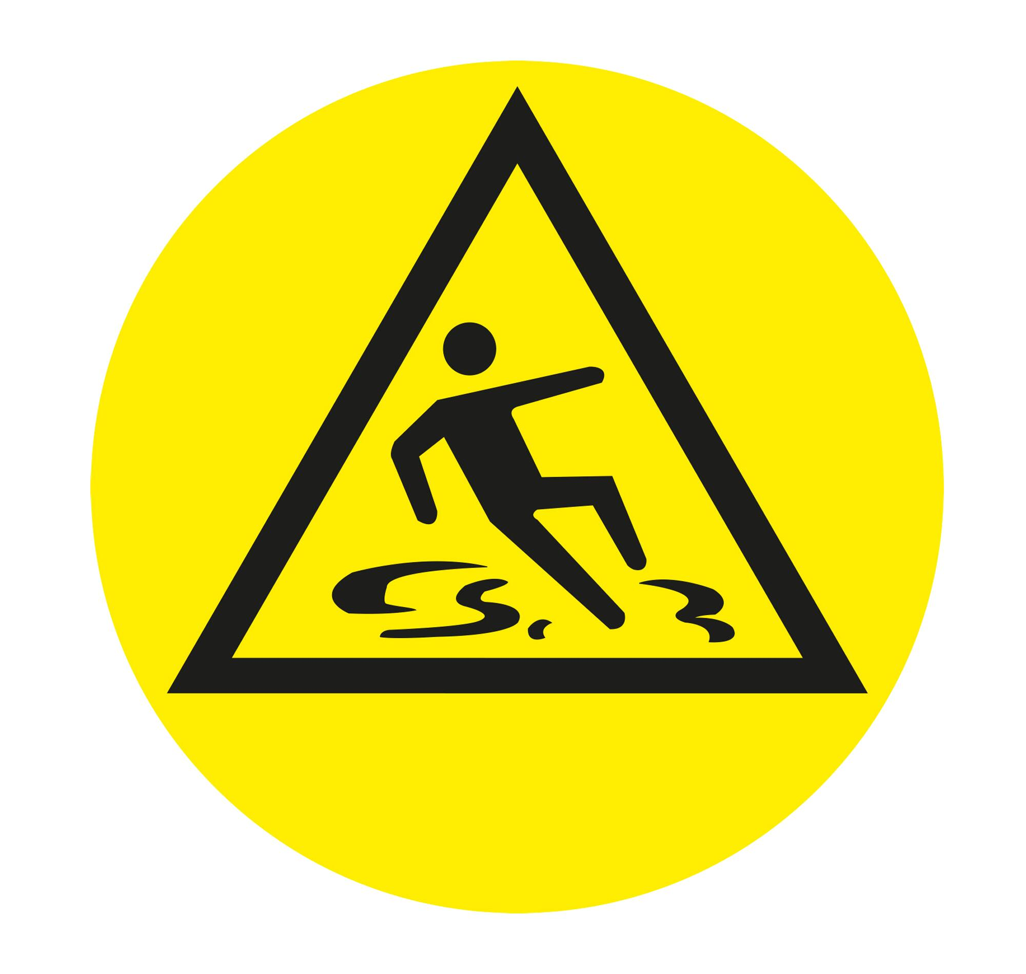 Adhesivo peligro suelo resbaladizo suelo 30x30