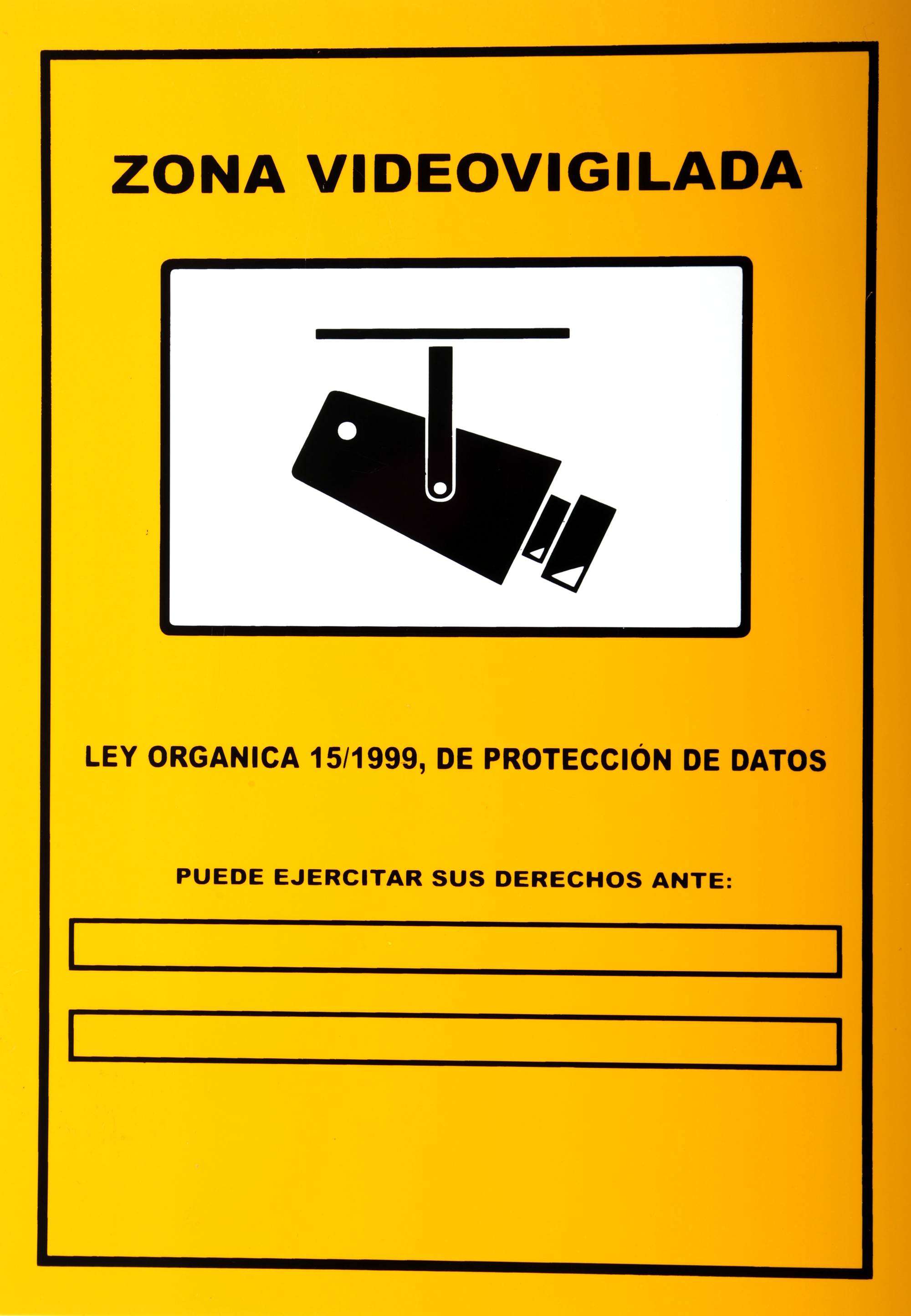 Cartel zona videovigilancia 30x21cm