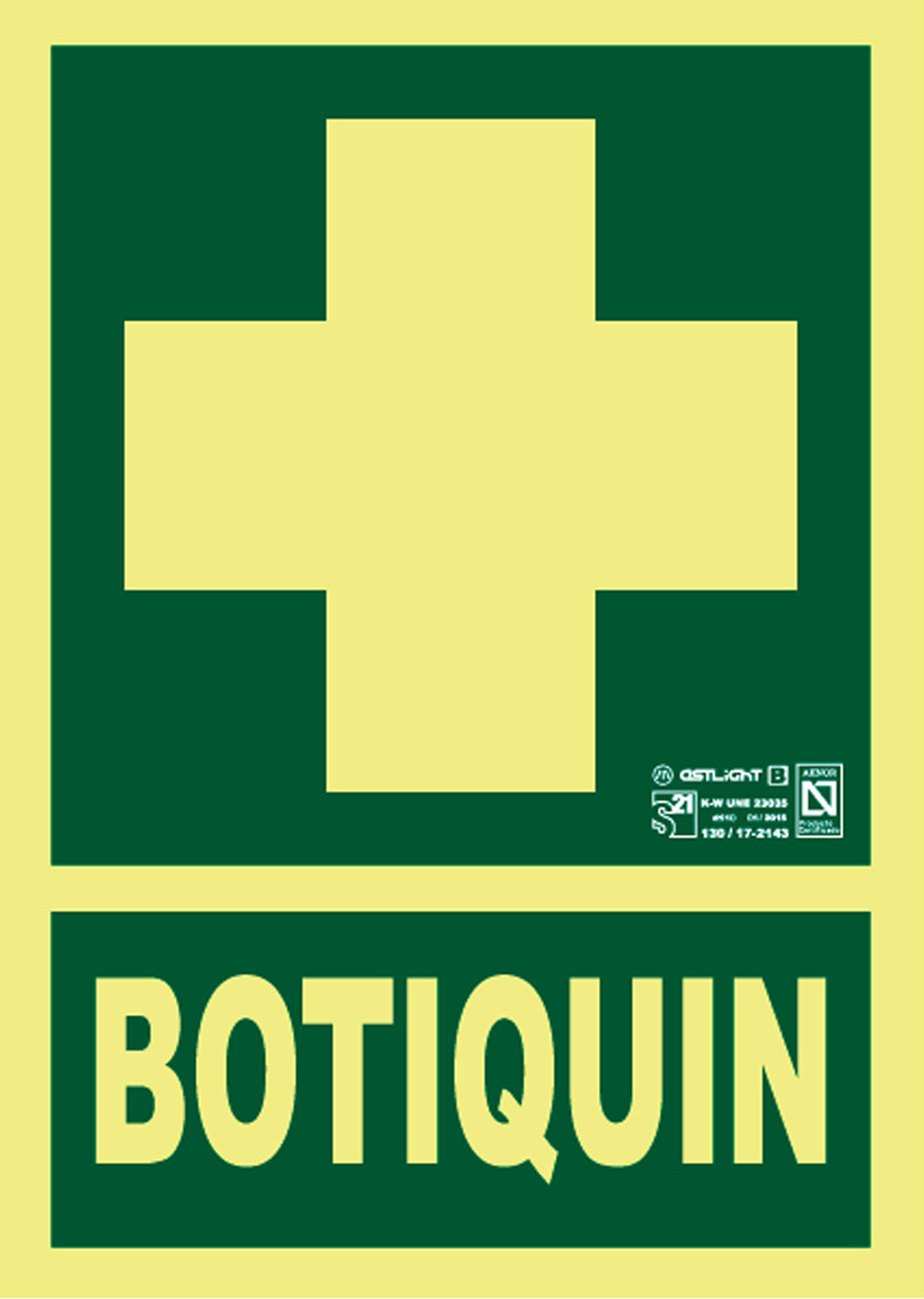 Cartel botiquín 21x29,7 cm