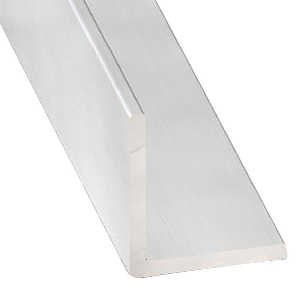 Perfil forma ángulo de aluminio gris, alt.1 x an.1 x l.100 cm