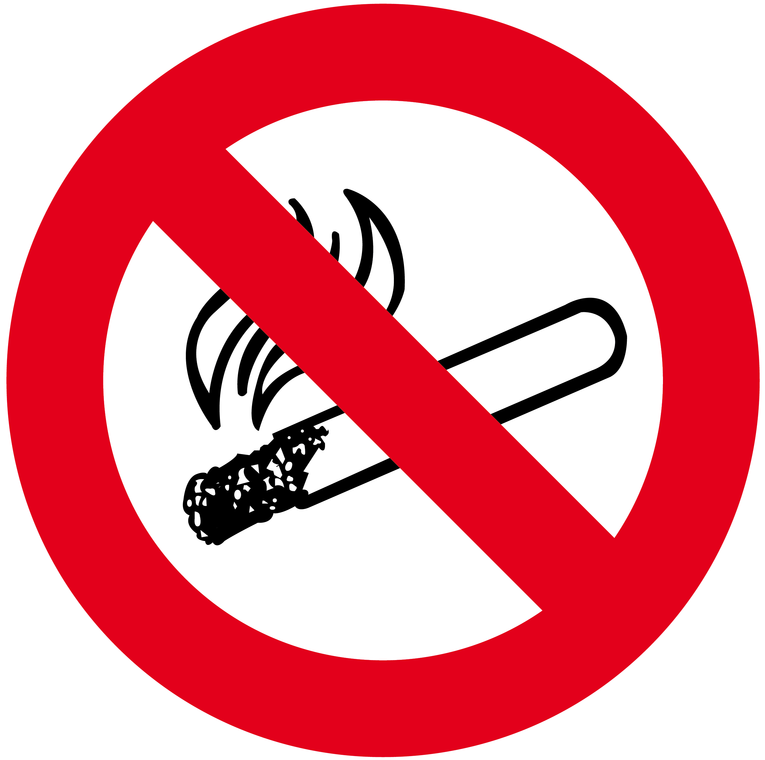 Cartel pvc prohibido fumar 10x10cm