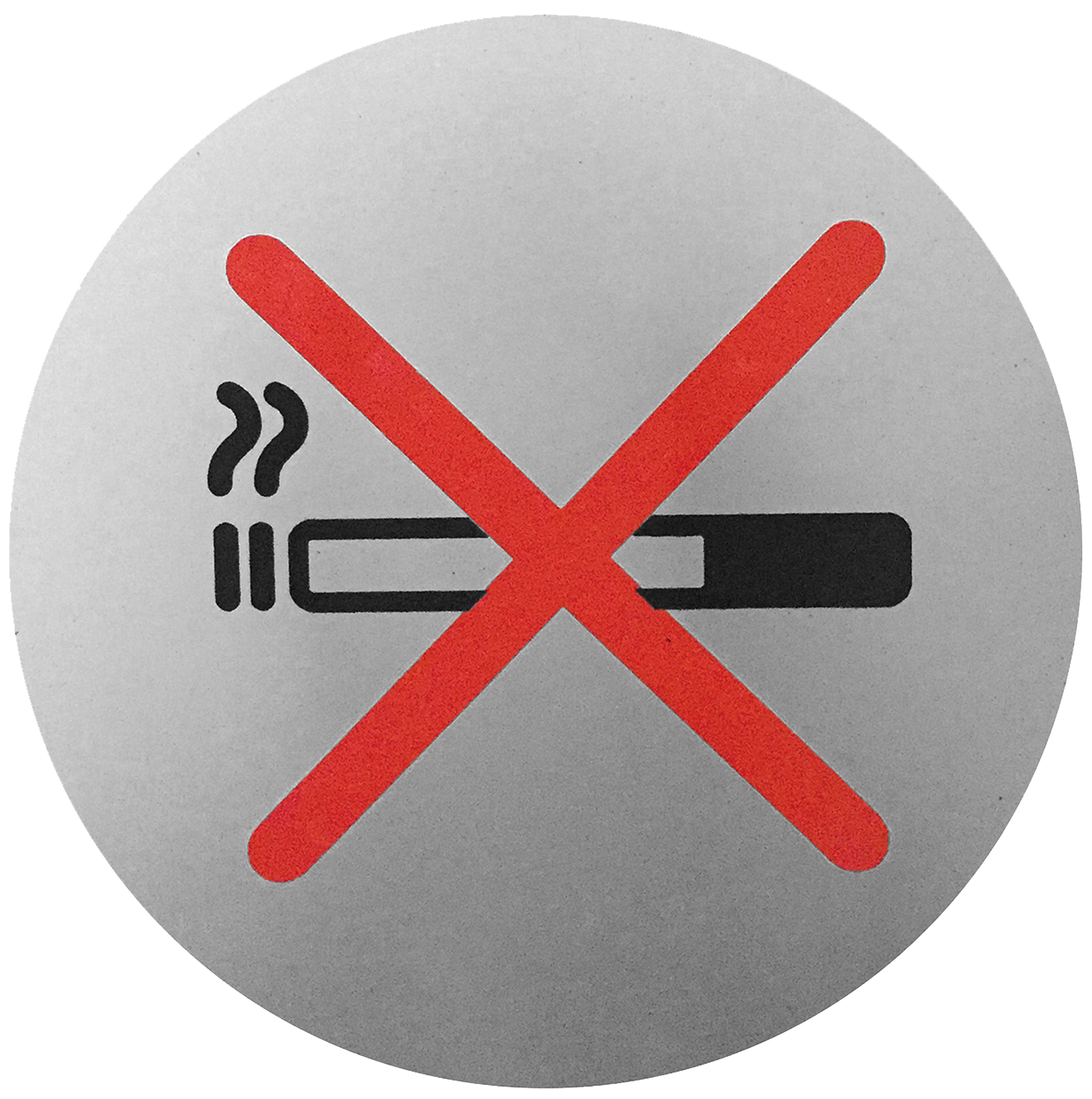 Plancha de señalización prohibido fumar 9 cm