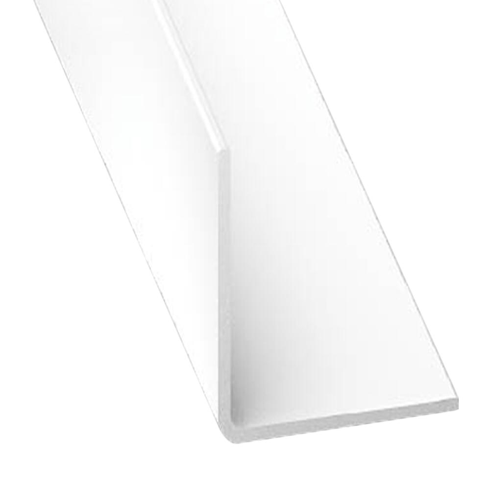Perfil forma ángulo de pvc blanco, alt.2 x an.2 x l.200 cm