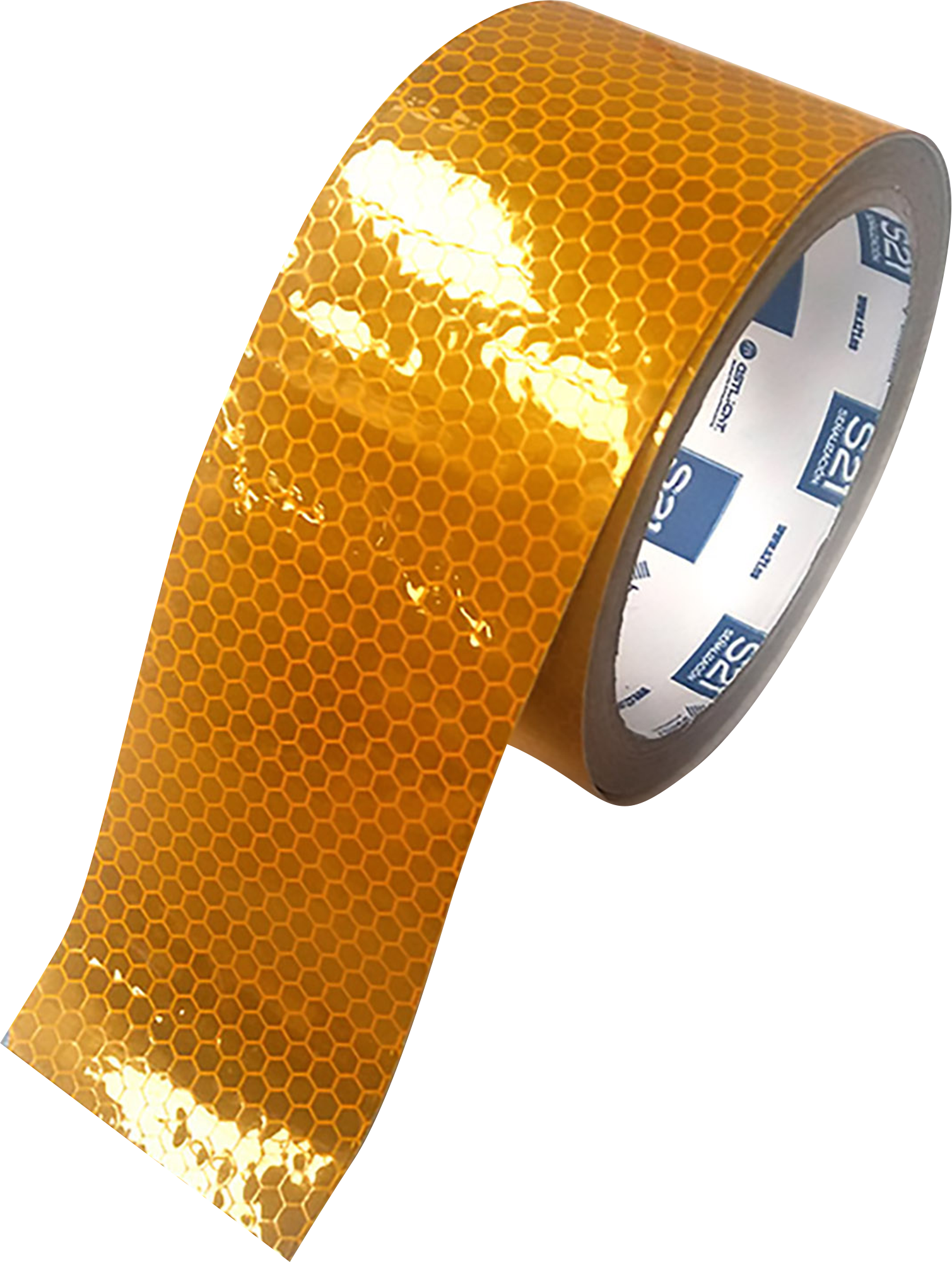 Cinta reflectante amarilla continua 5mx10cm