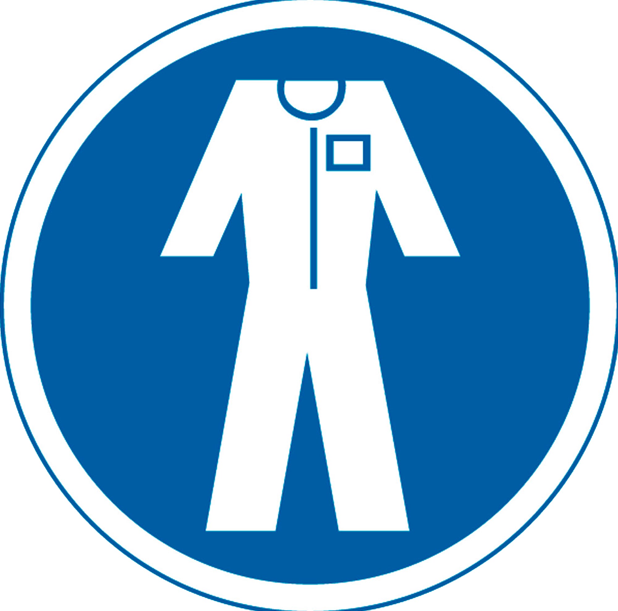 Pictogramas Ropa Protectora Cartel Pvc adhesivo ropa protectora 5Cm | Leroy Merlin